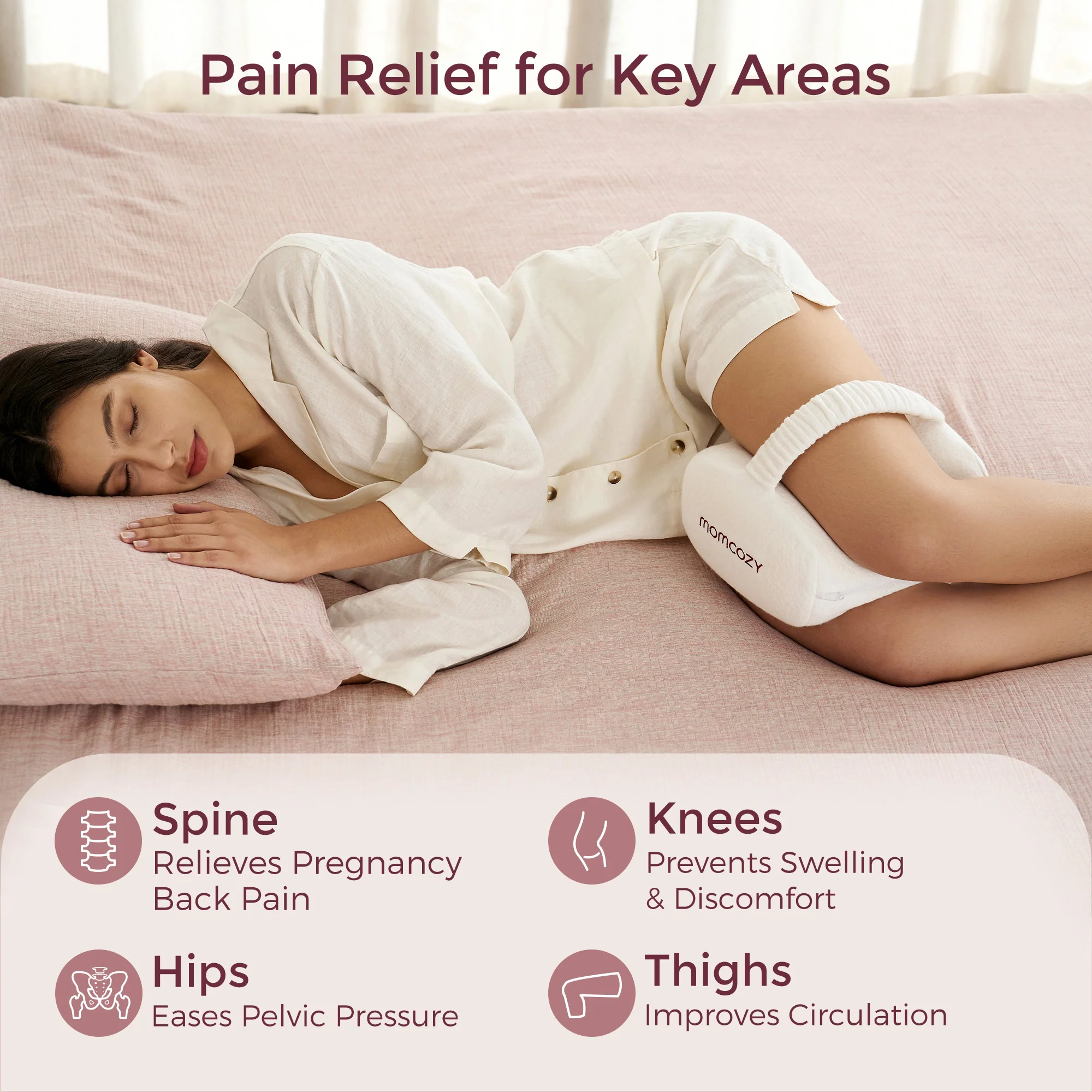 Momcozy Pregnancy Knee Pillow - Image 11