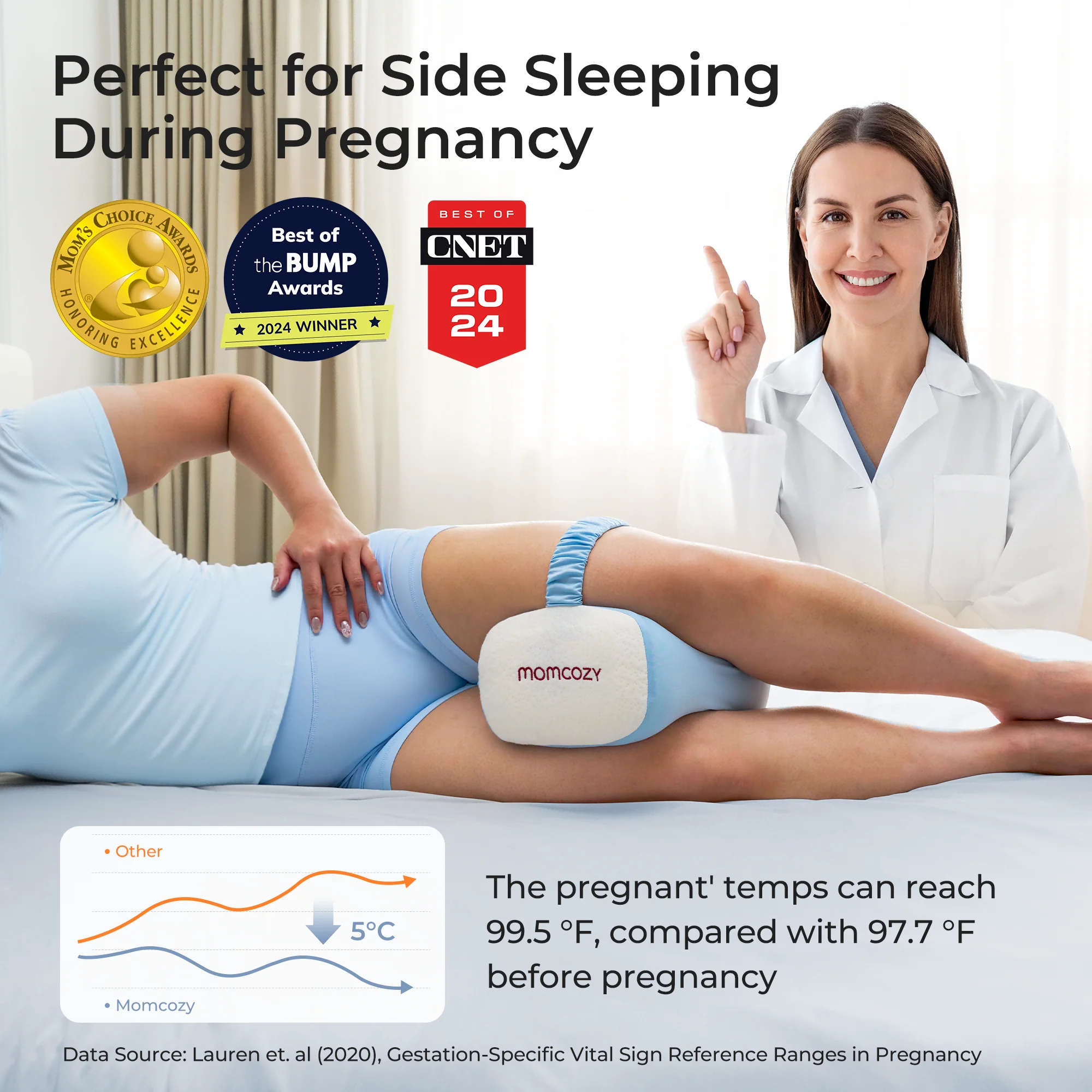 Momcozy Pregnancy Knee Pillow - Image 21