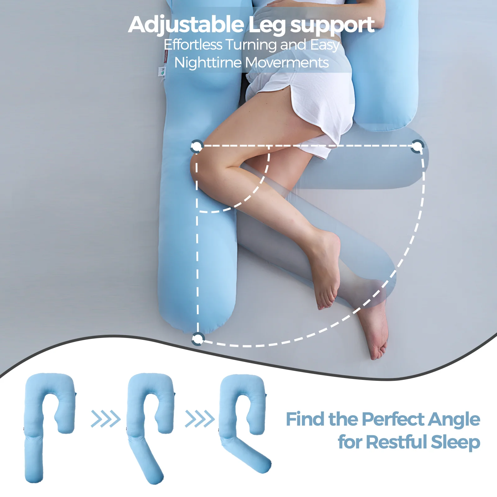 Momcozy Cooling Comfort Pregnancy Pillow - Image 5