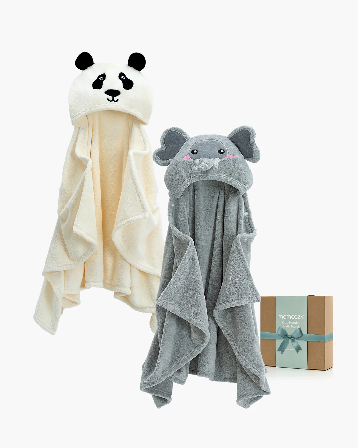 Coral Fleece Hooded Baby Bath Towel - Image 4