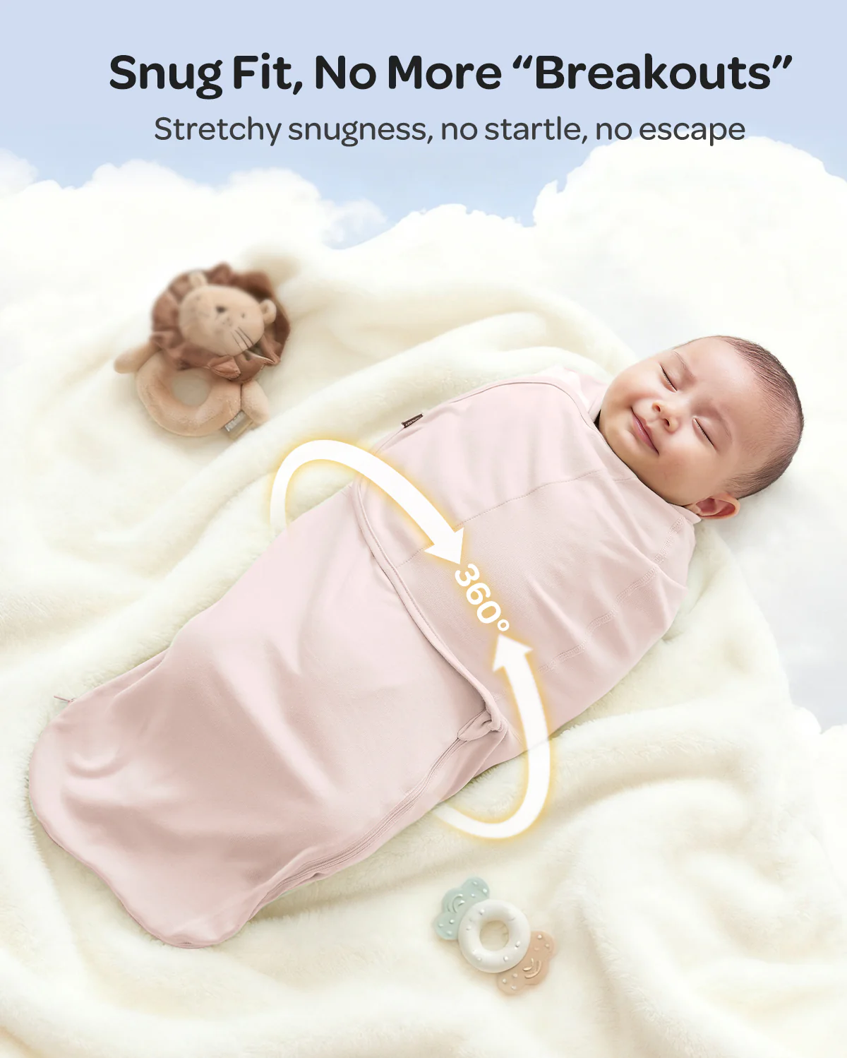 Momcozy Easy Swaddle Wrap For 0-3M - Image 21