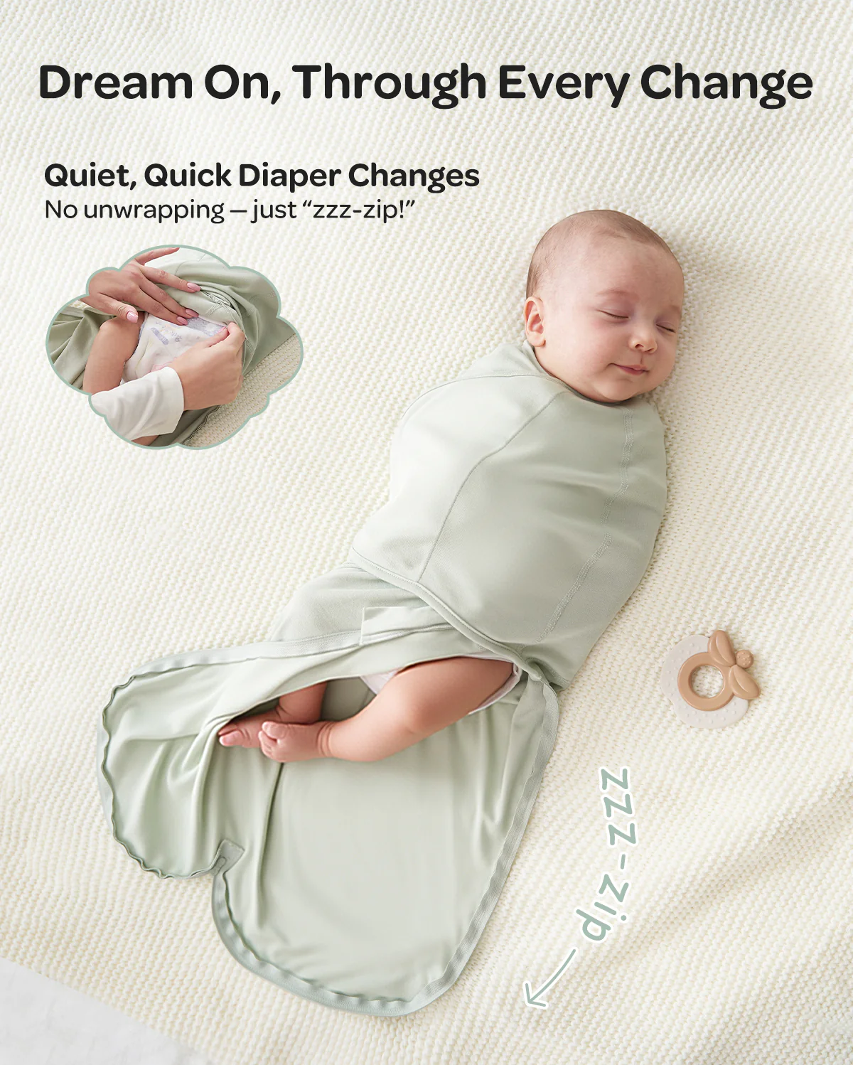 Momcozy Easy Swaddle Wrap For 0-3M - Image 27