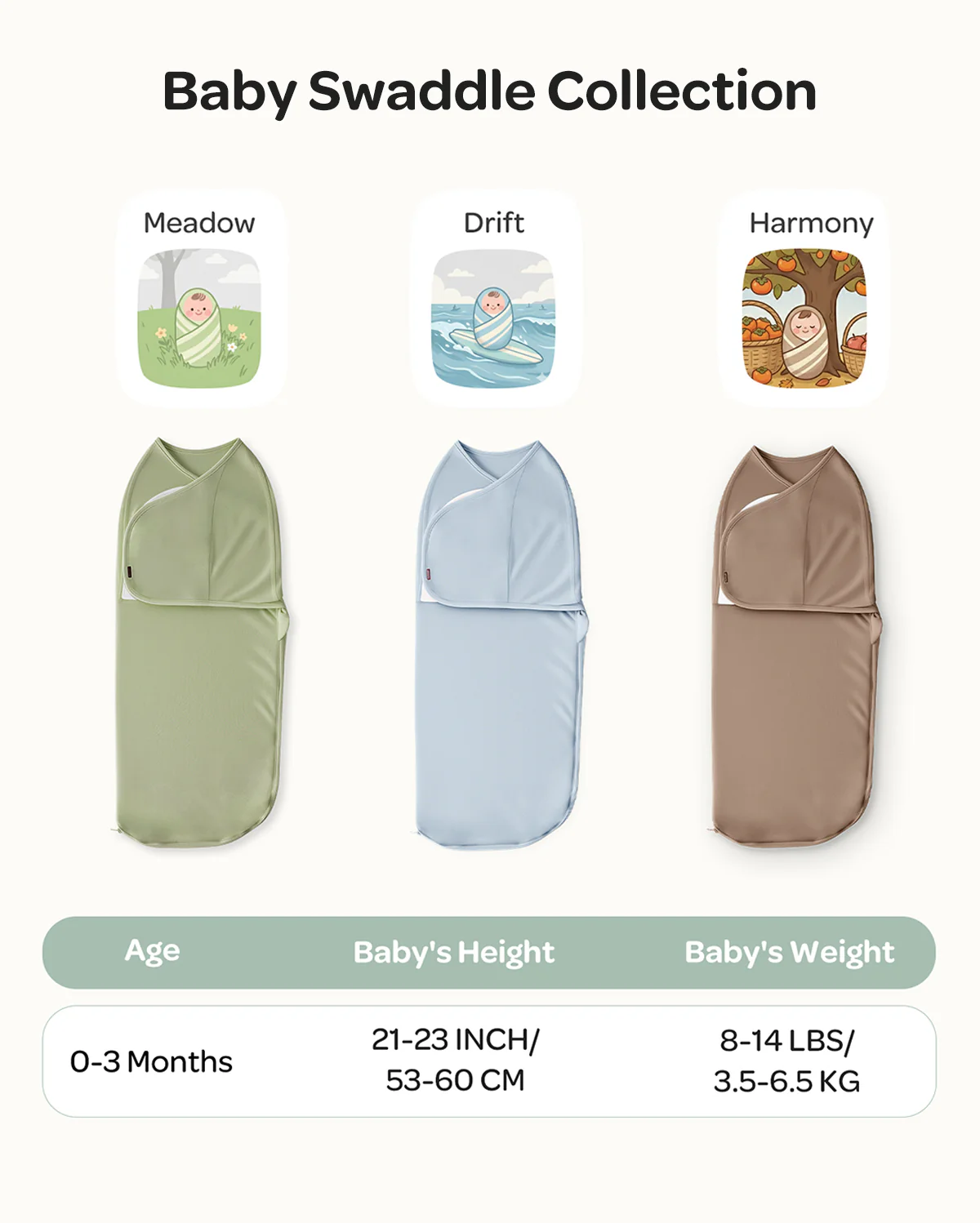 Momcozy Easy Swaddle Wrap For 0-3M - Image 47