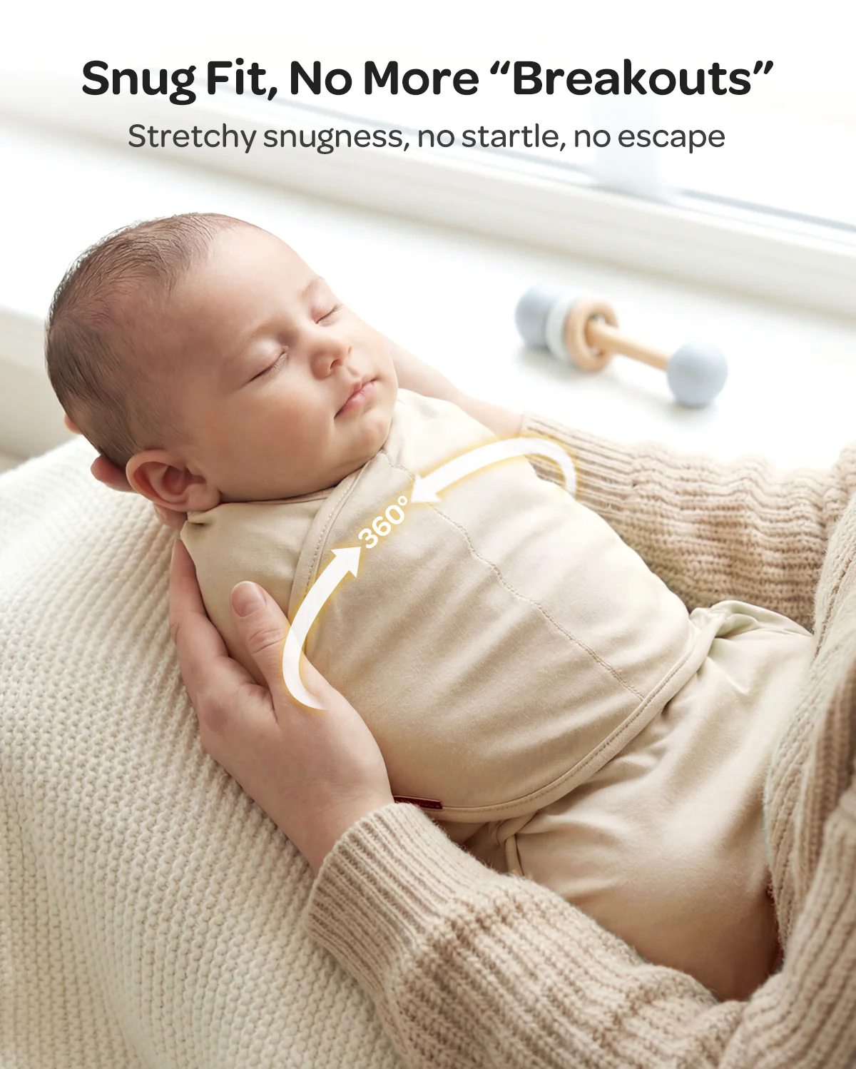 Momcozy Easy Swaddle Wrap For 0-3M - Image 48