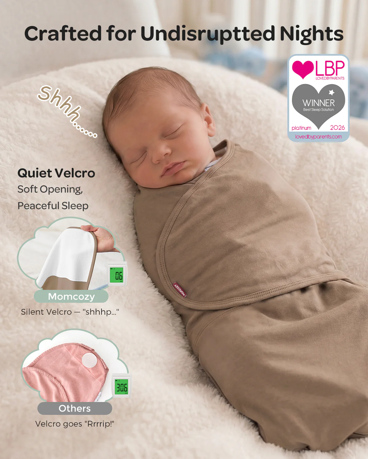 Momcozy Easy Swaddle Wrap For 0-3M - Image 64