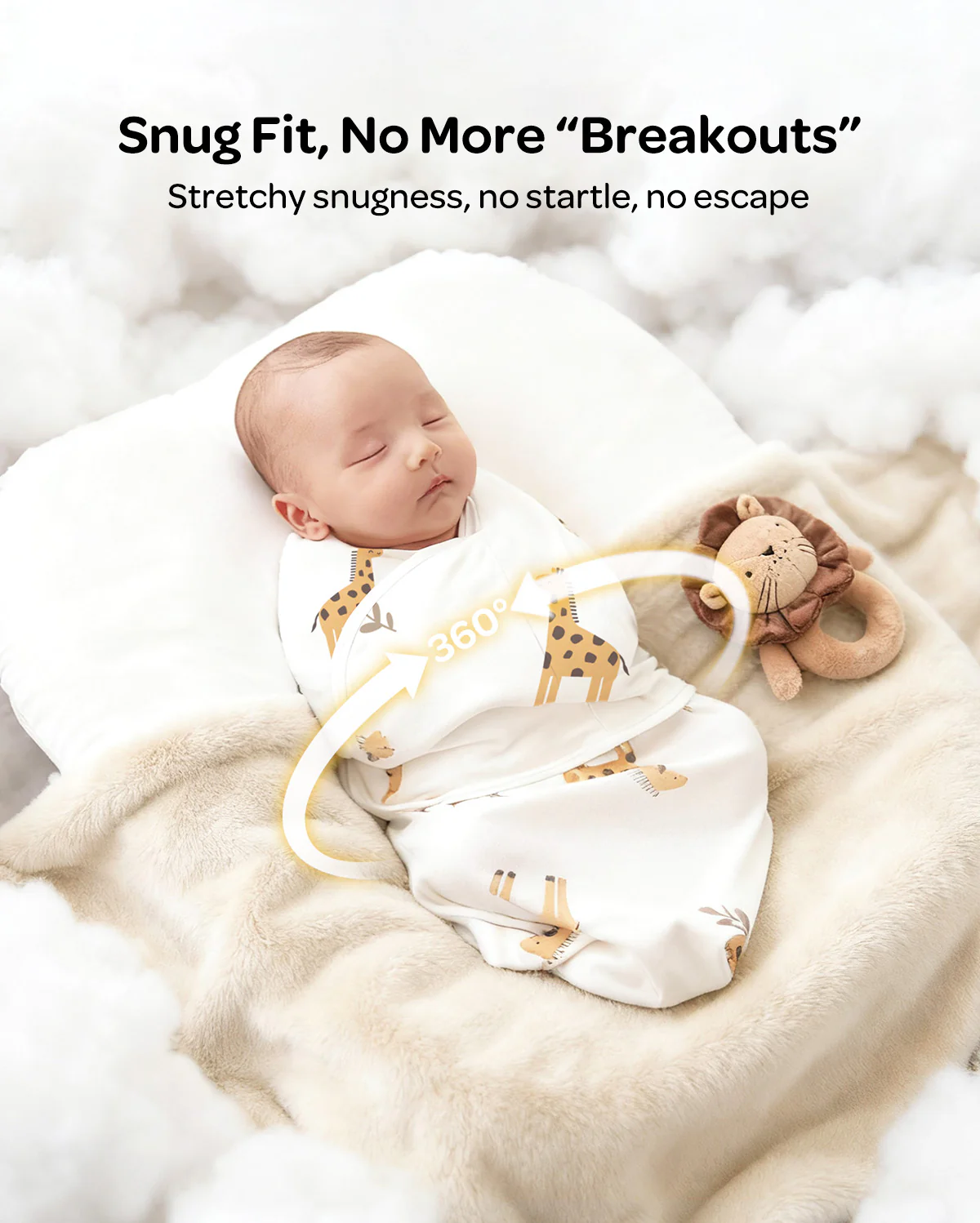 Momcozy Easy Swaddle Wrap For 0-3M - Image 7