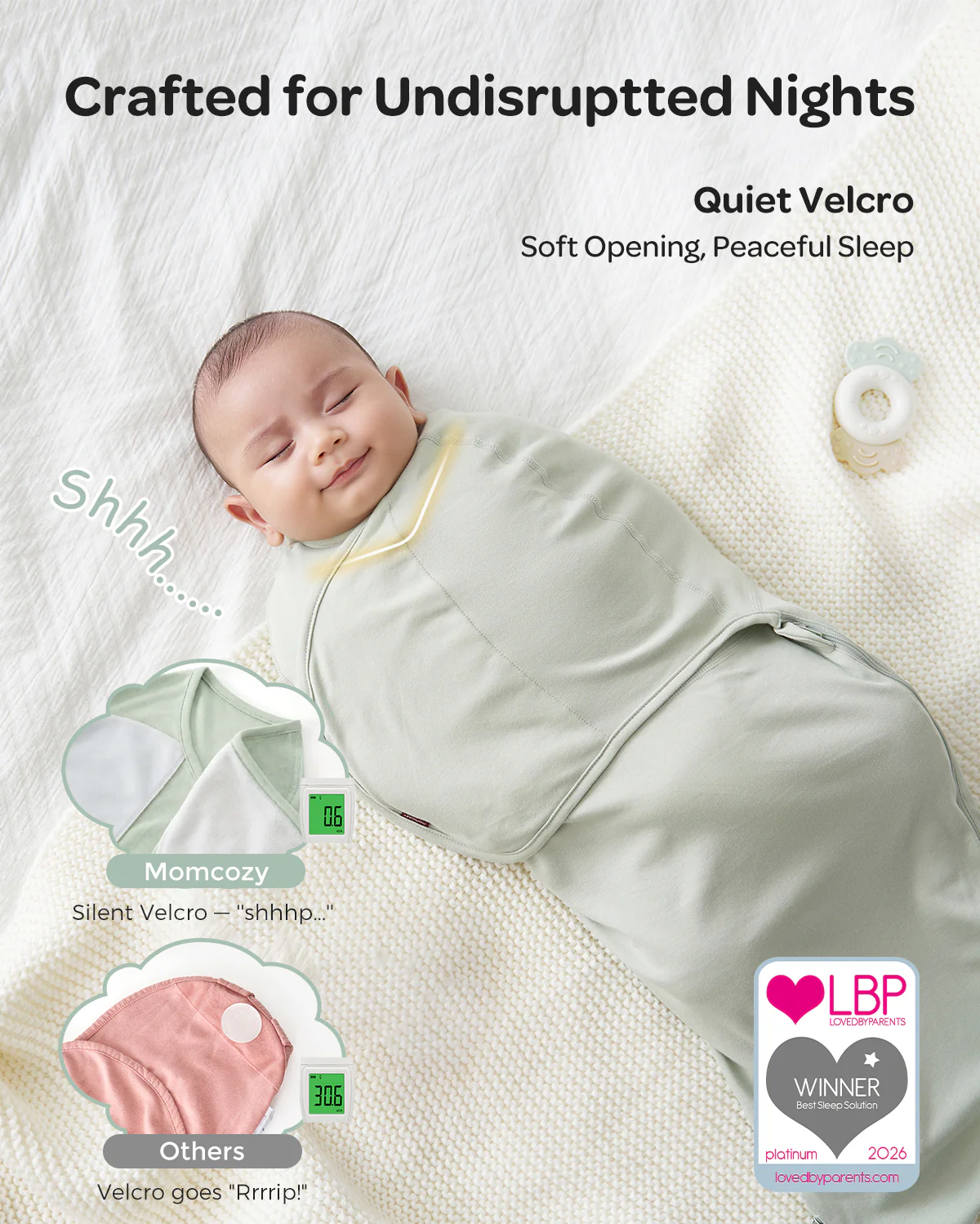 Momcozy Easy Swaddle Wrap For 0-3M - Image 72