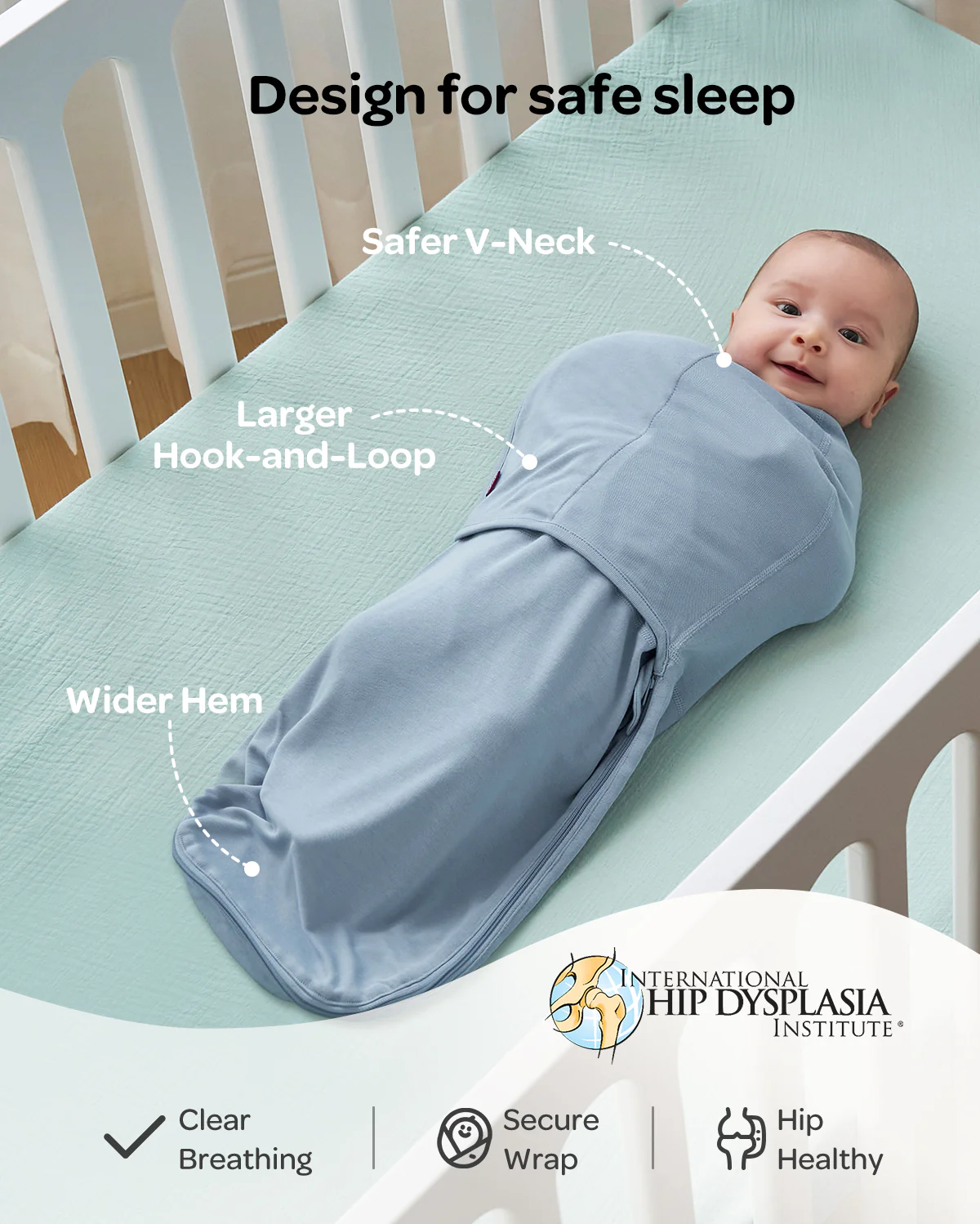 Momcozy Easy Swaddle Wrap For 0-3M - Image 74