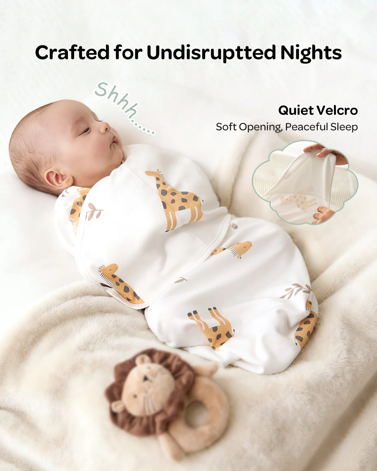 Momcozy Easy Swaddle Wrap For 0-3M - Image 9