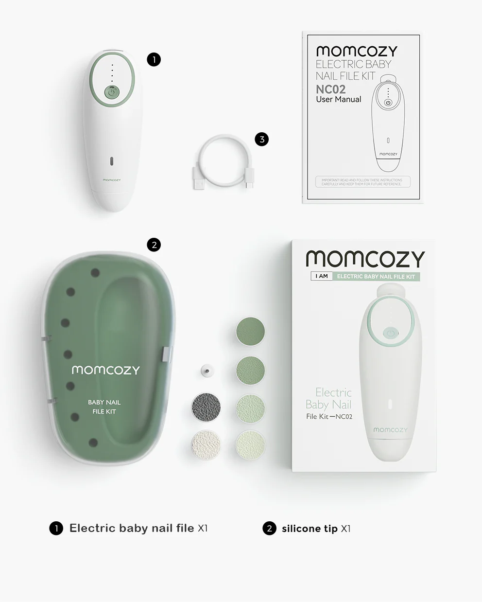 Momcozy Electric Baby Nail File - Low Noise - Image 6