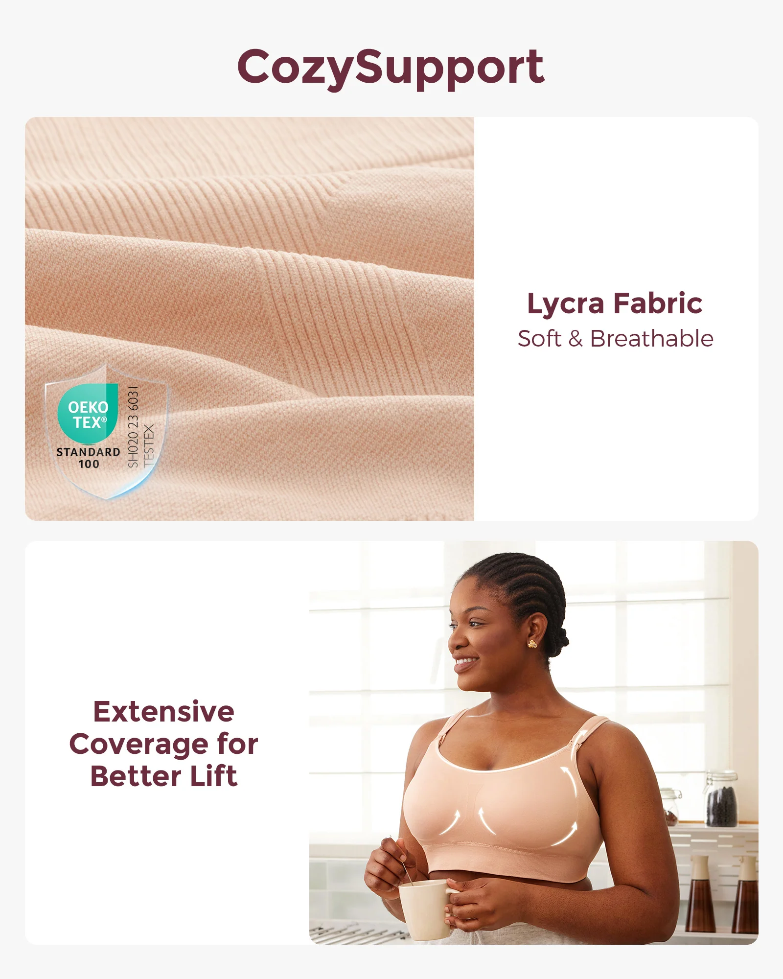 Momcozy Hands-Free Pumping Bra All-in-One with Fixed Padding - Image 5