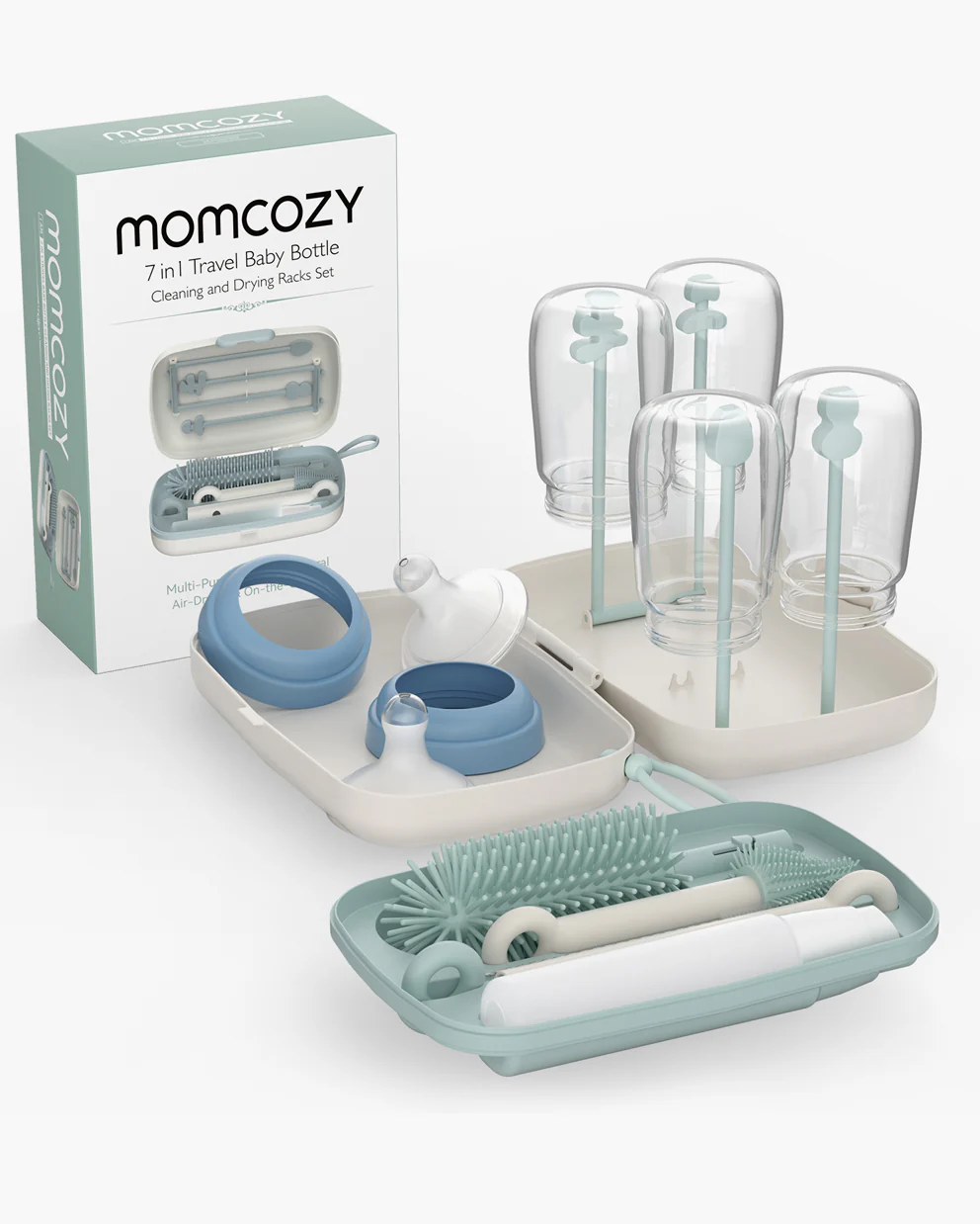 Momcozy Innovative Push-Press Design Bottle Brush Kit - Image 16