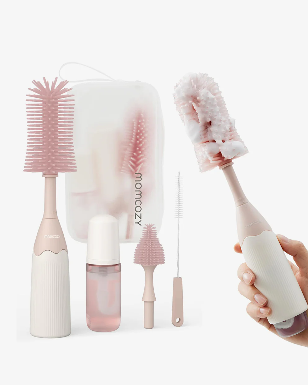 Momcozy Innovative Push-Press Design Bottle Brush Kit - Image 17