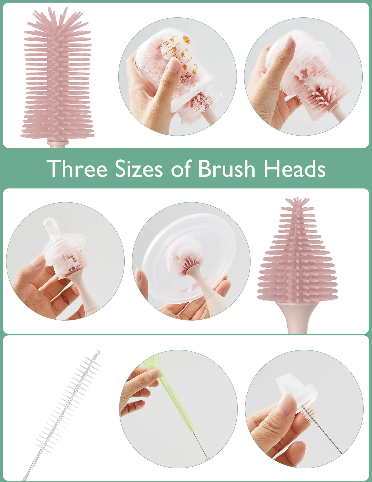 Momcozy Innovative Push-Press Design Bottle Brush Kit - Image 9