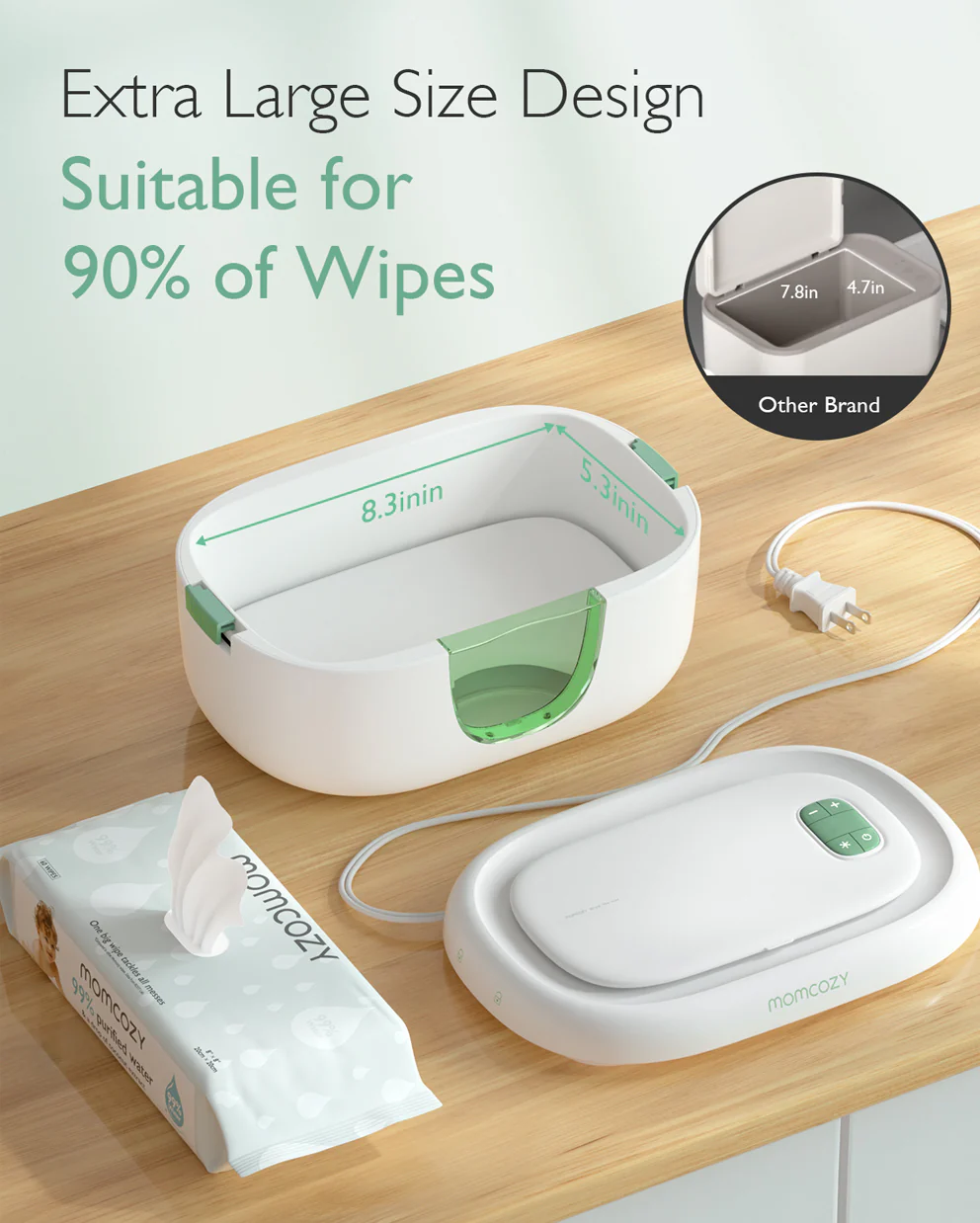 Momcozy Large Capacity Baby Wipe Warmer - Image 6