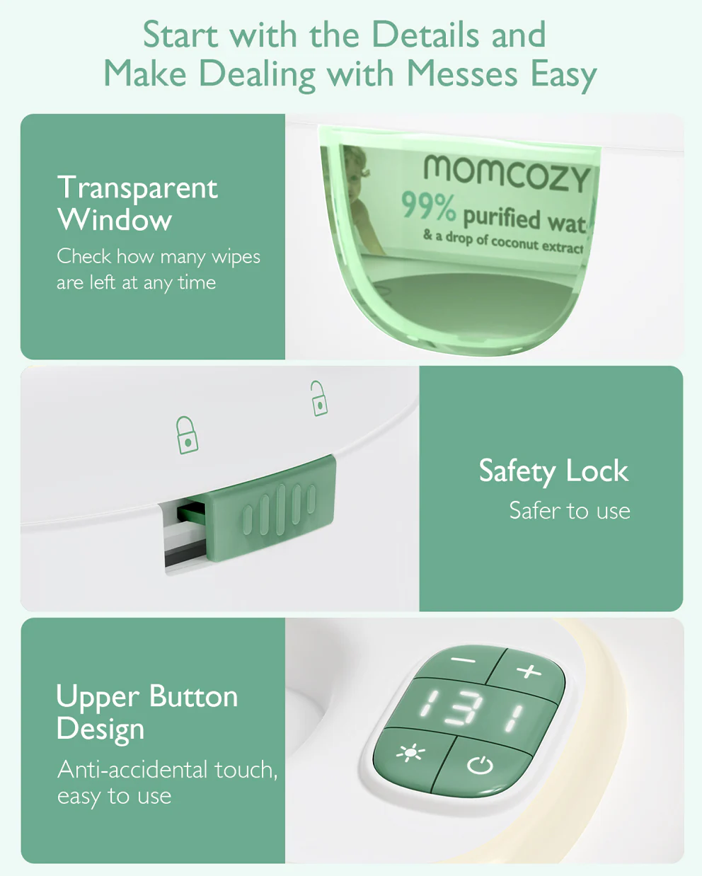 Momcozy Large Capacity Baby Wipe Warmer - Image 8