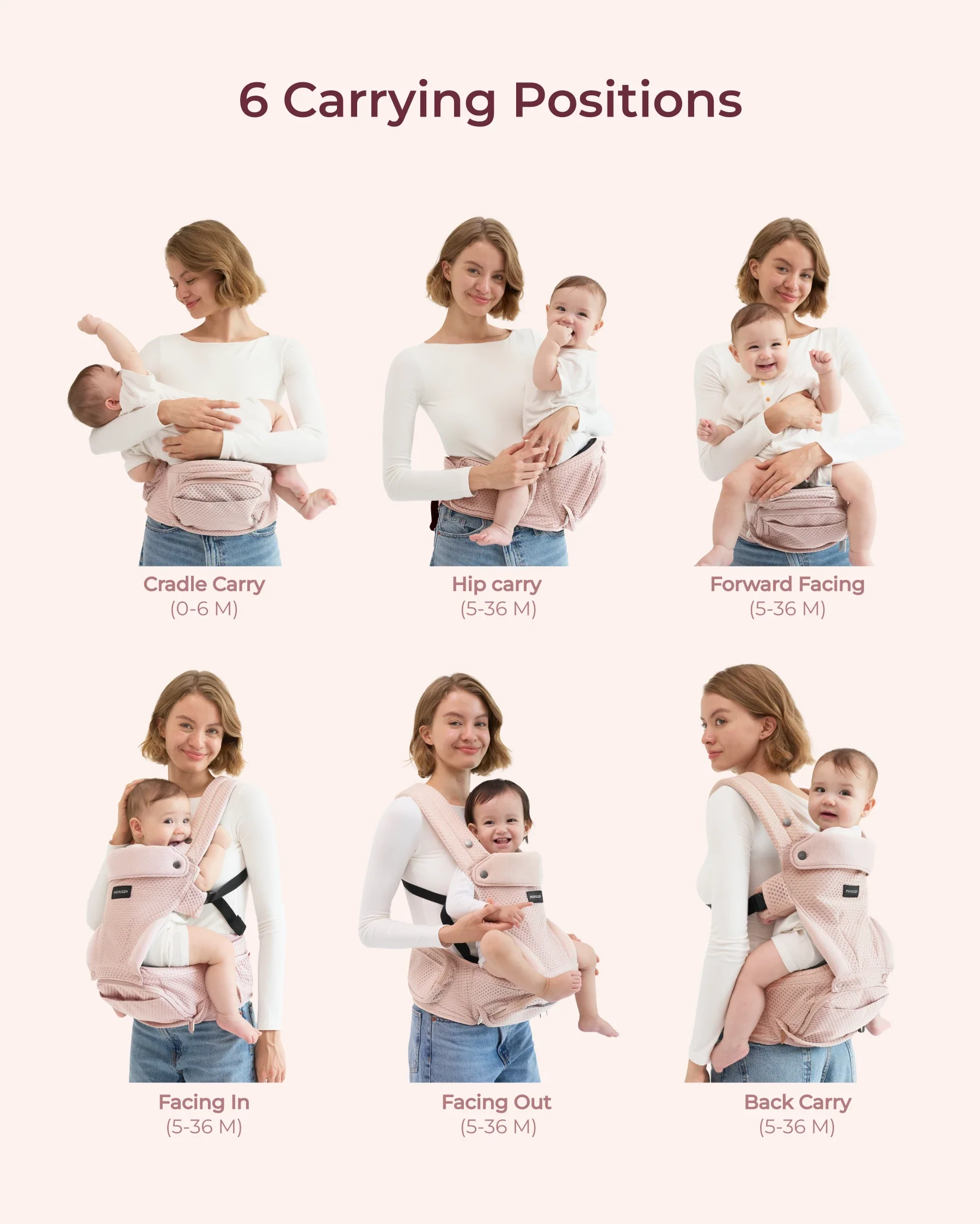 2-In-1 Hip Seat Baby Carrier - Image 16