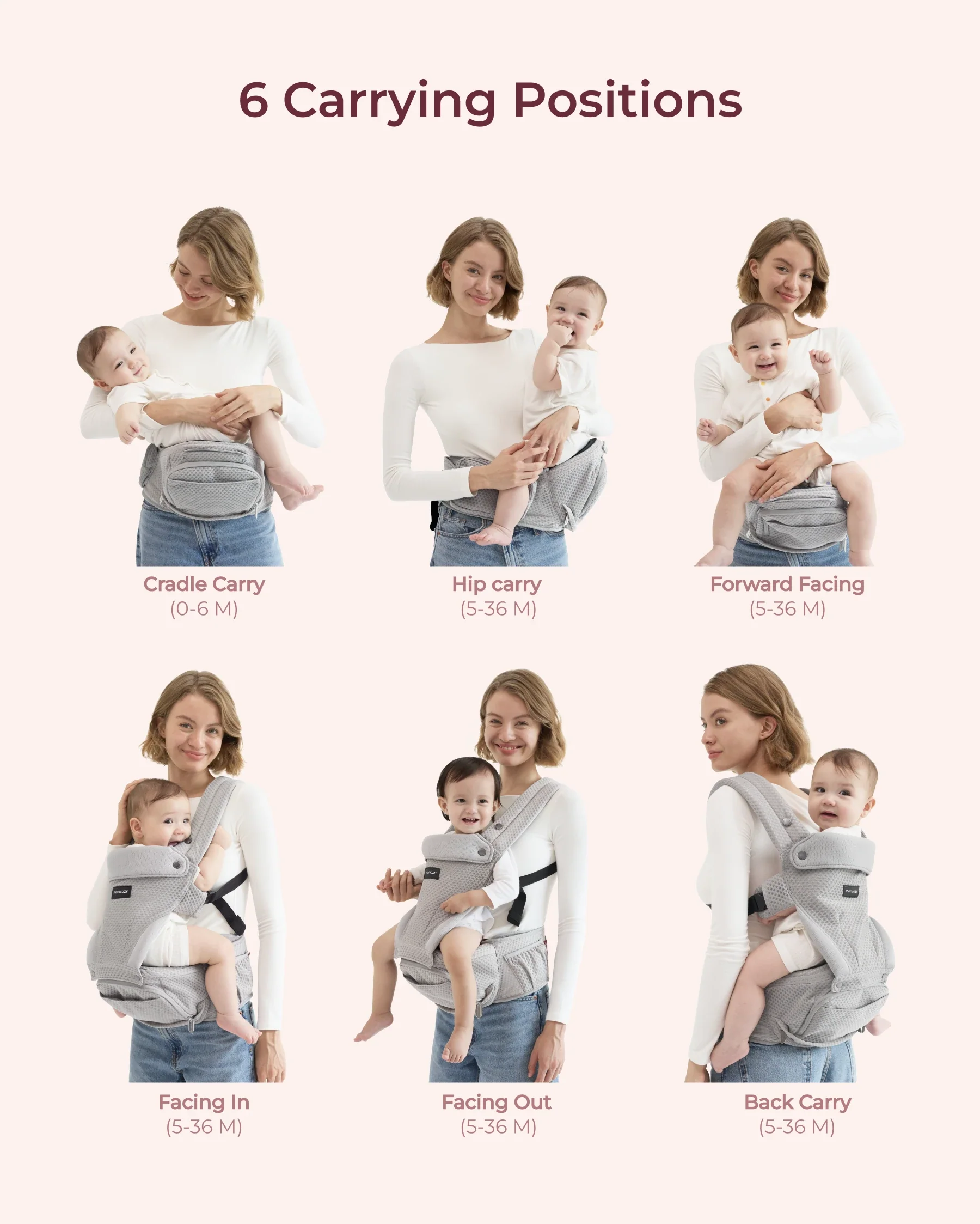 2-In-1 Hip Seat Baby Carrier - Image 24