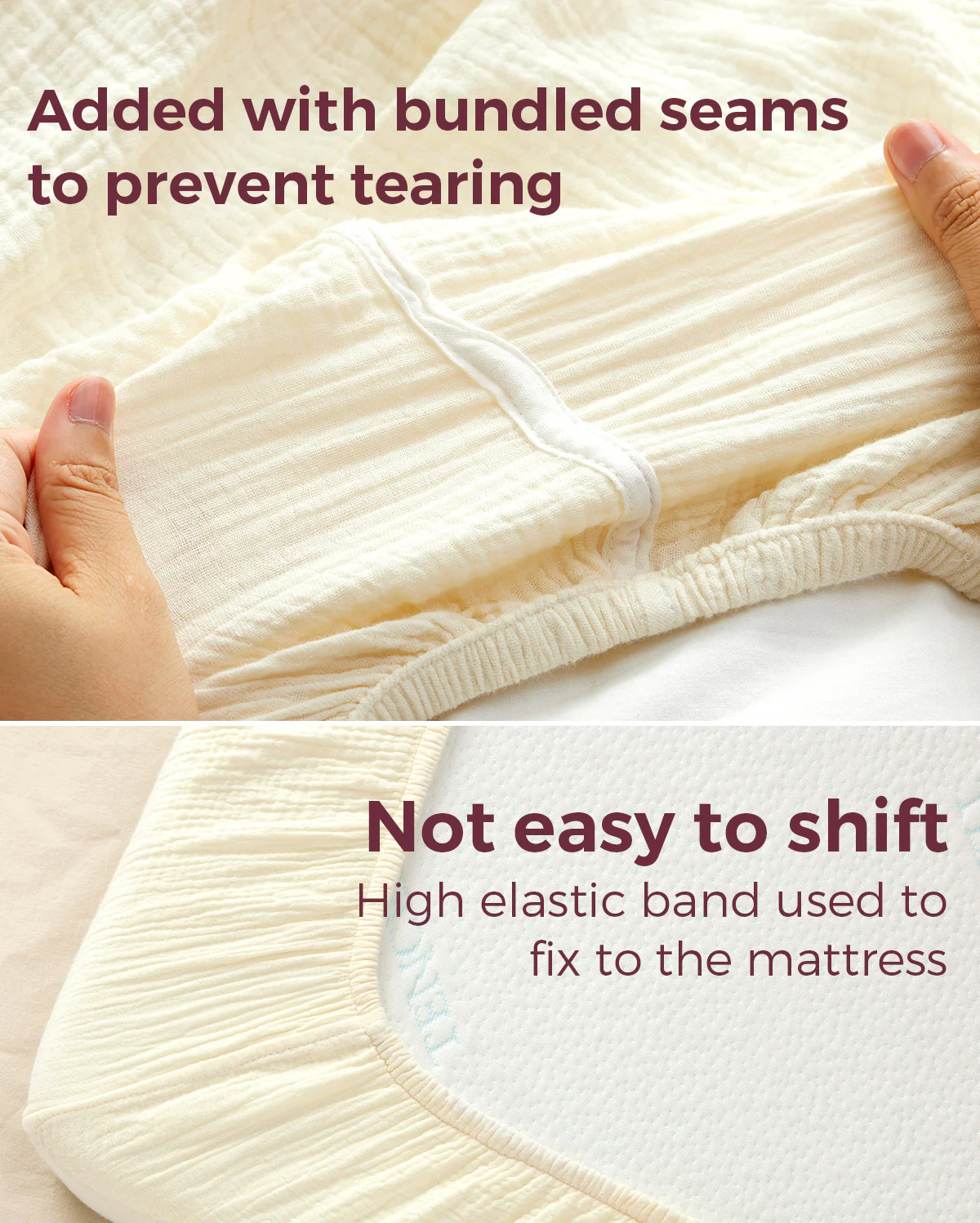 Momcozy Muslin Fitted Crib Sheets - 2 sizes - Image 19