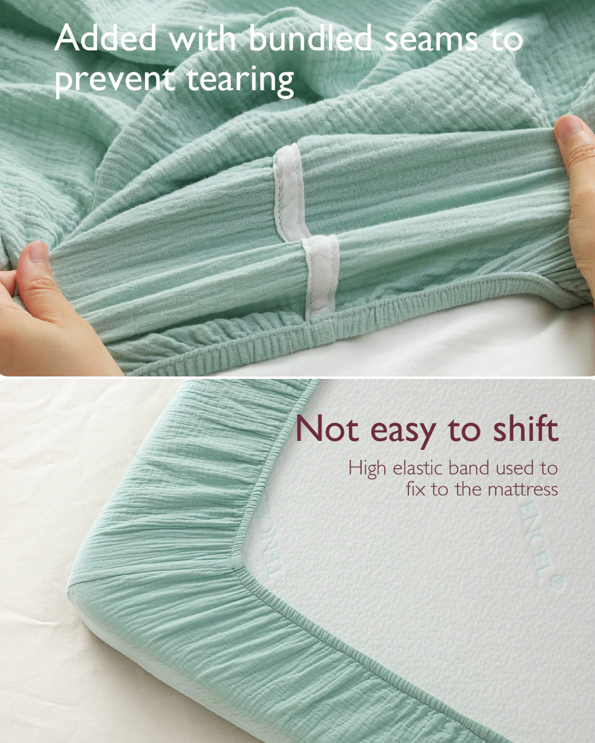 Momcozy Muslin Fitted Crib Sheets - 2 sizes - Image 12