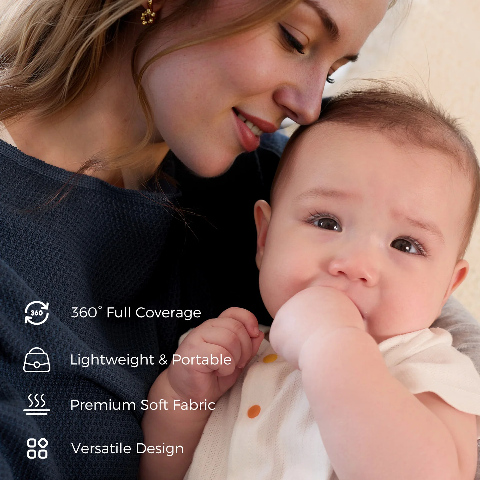 Momcozy Nursing Cover - Soft, Breathable, Multi-Use Privacy Poncho - Image 27