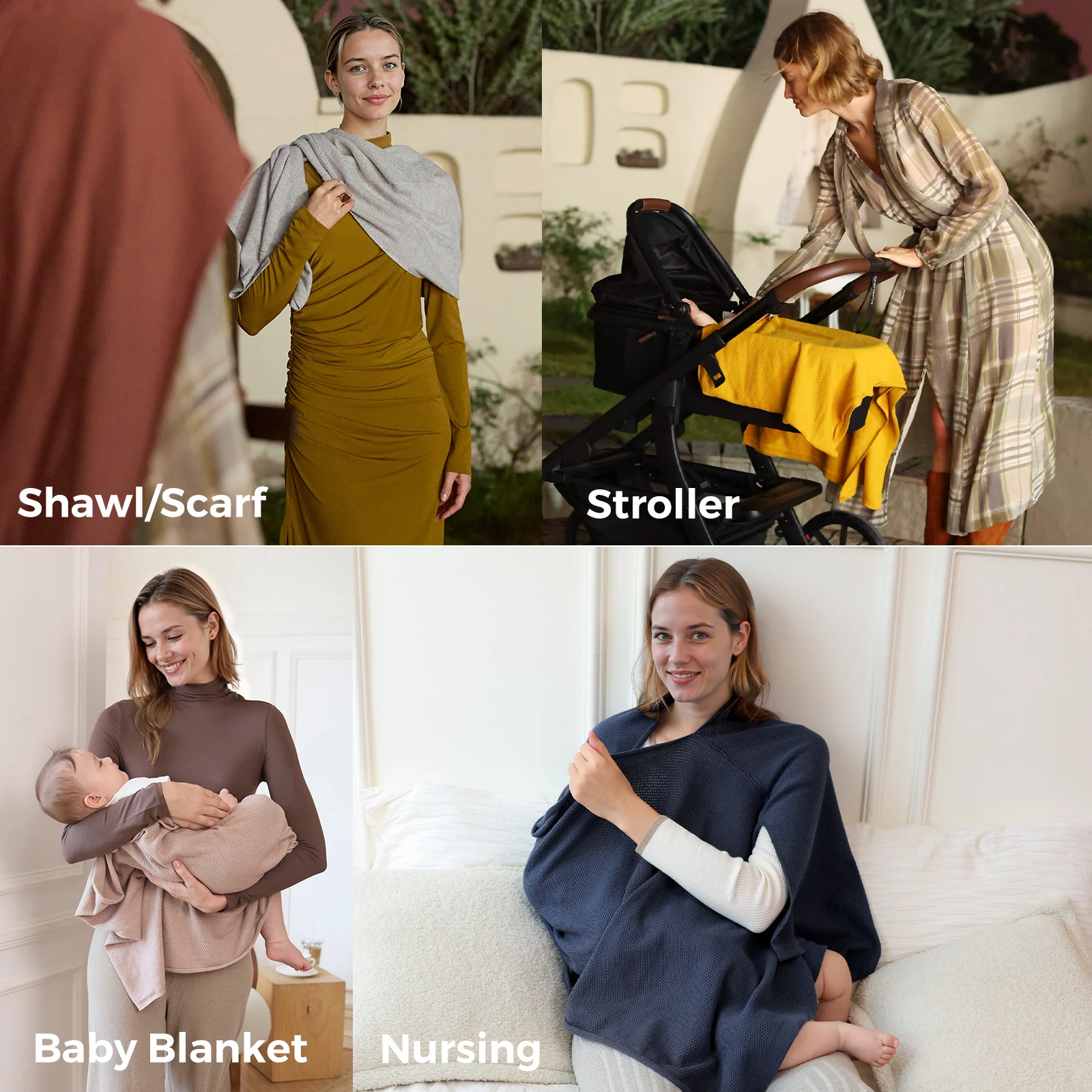 Momcozy Nursing Cover - Soft, Breathable, Multi-Use Privacy Poncho - Image 32