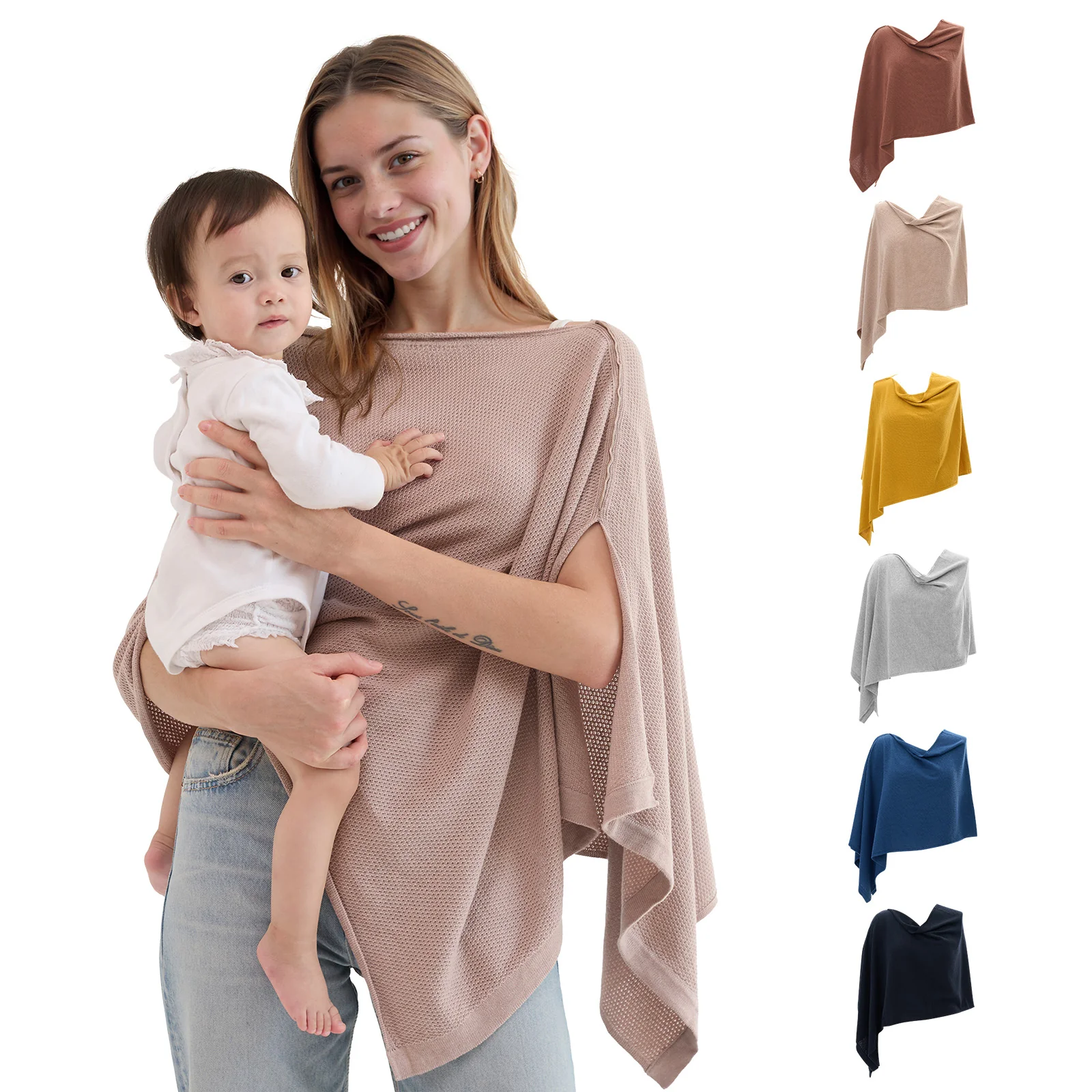 Momcozy Nursing Cover - Muti-Use Privacy Poncho - Image 37