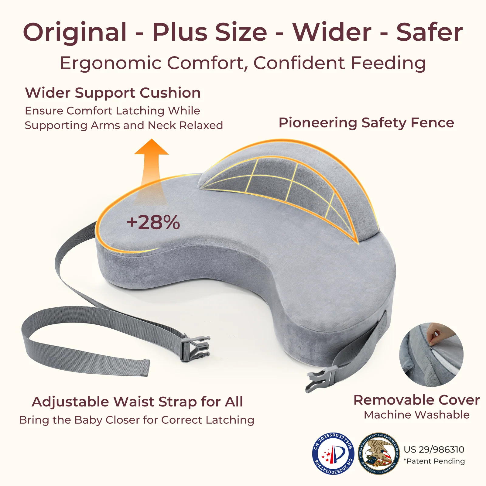 Momcozy MaxSupport Nursing Pillow - Image 7