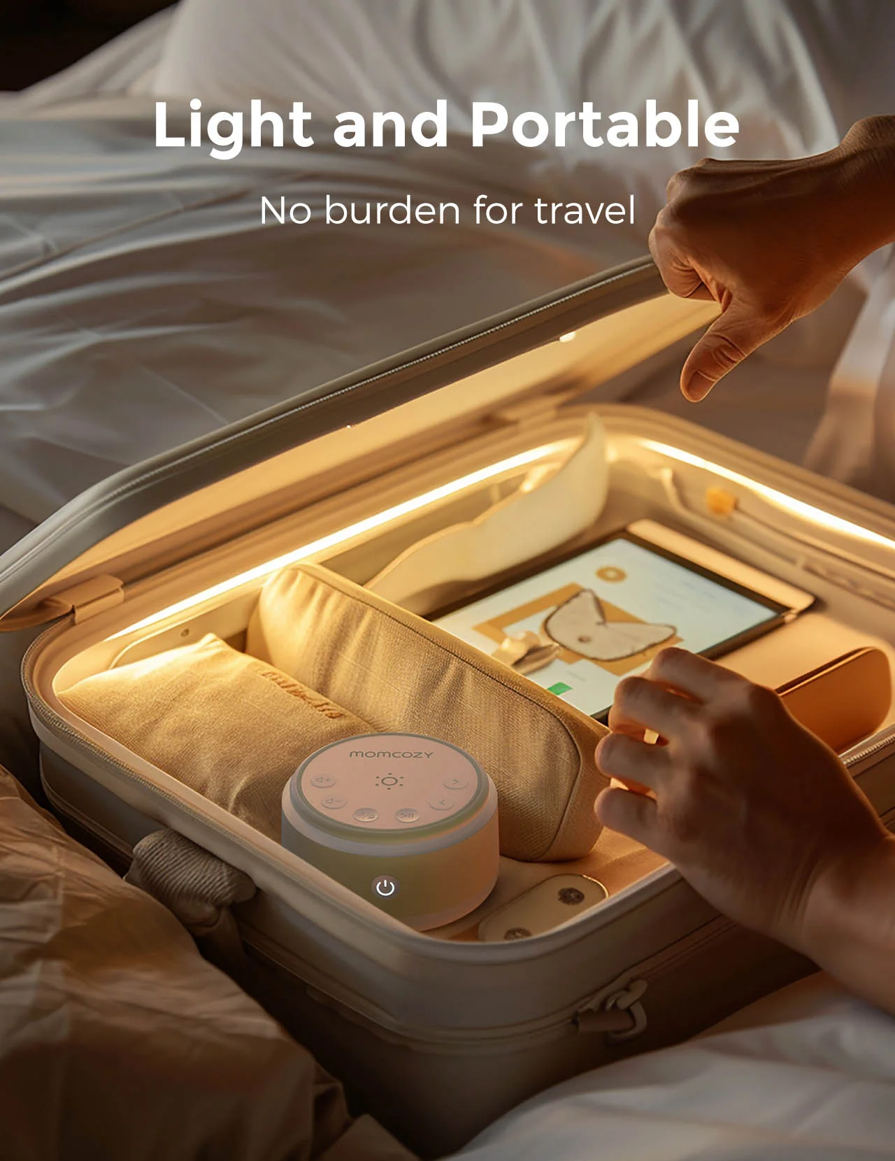 Momcozy Baby Sound Machine - Long Battery Life (Warm Light) - Image 6