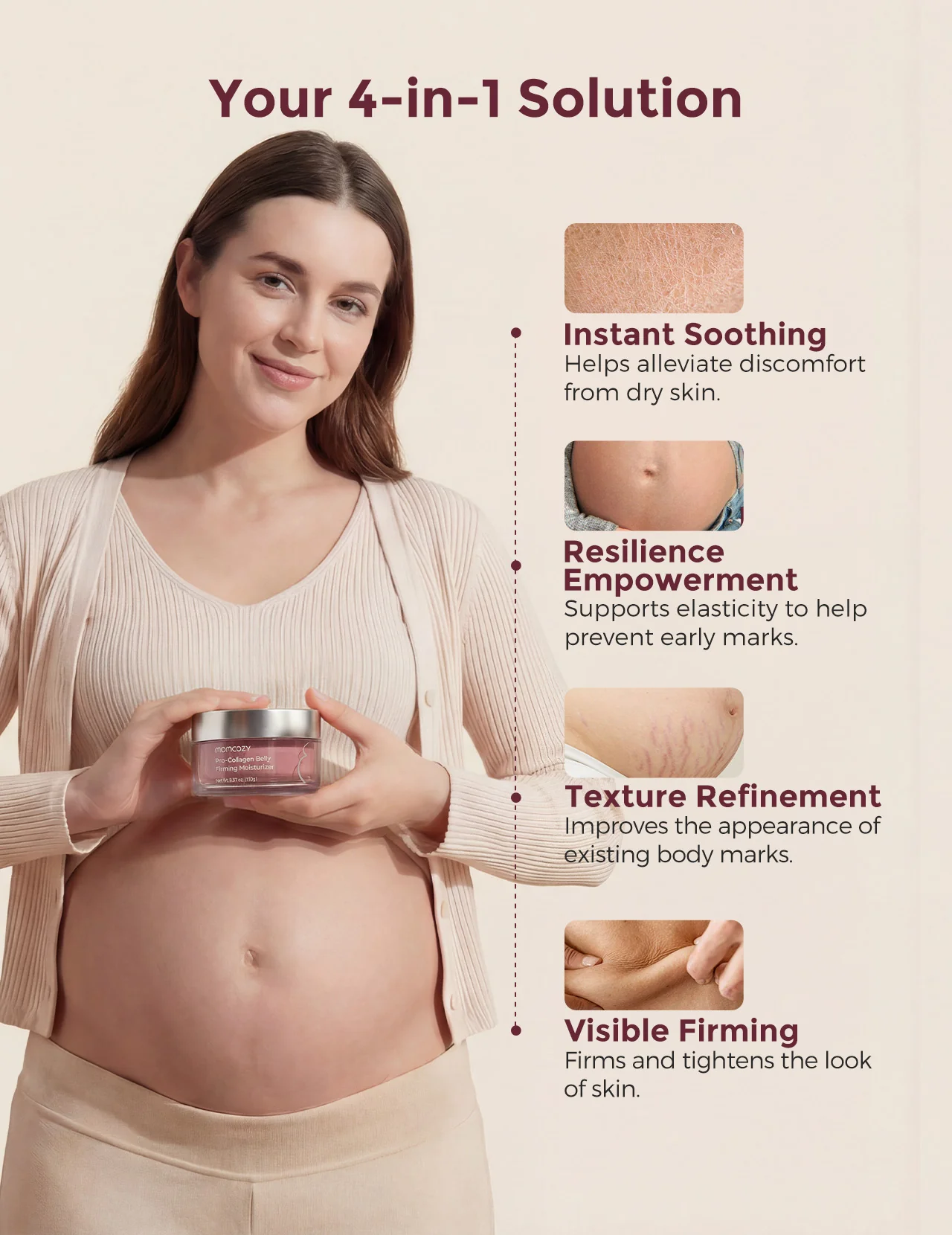 Momcozy Pro-Collagen Belly Firming Moisturizer - Image 3