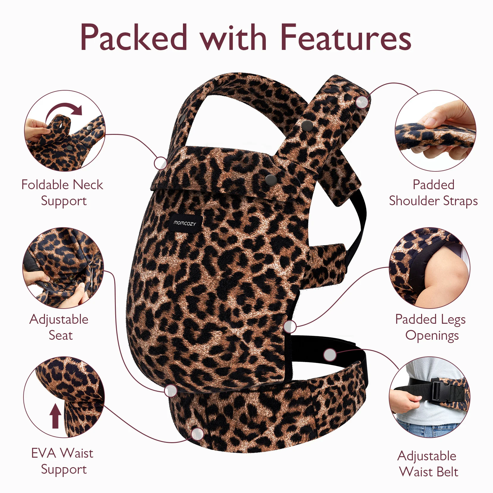 PureHug Baby Carrier -  Leopard - Image 5