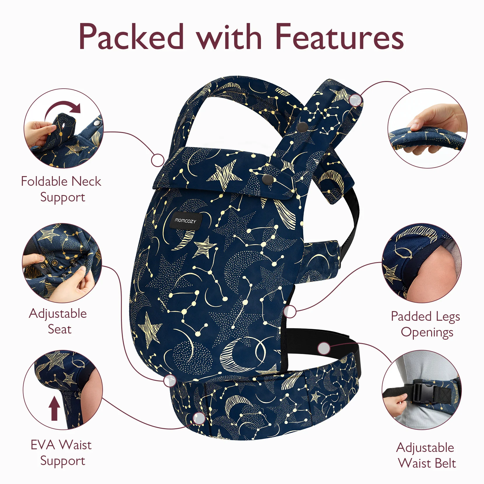 PureHug Baby Carrier - Ergonomic Cozy & Lightweight - Image 23