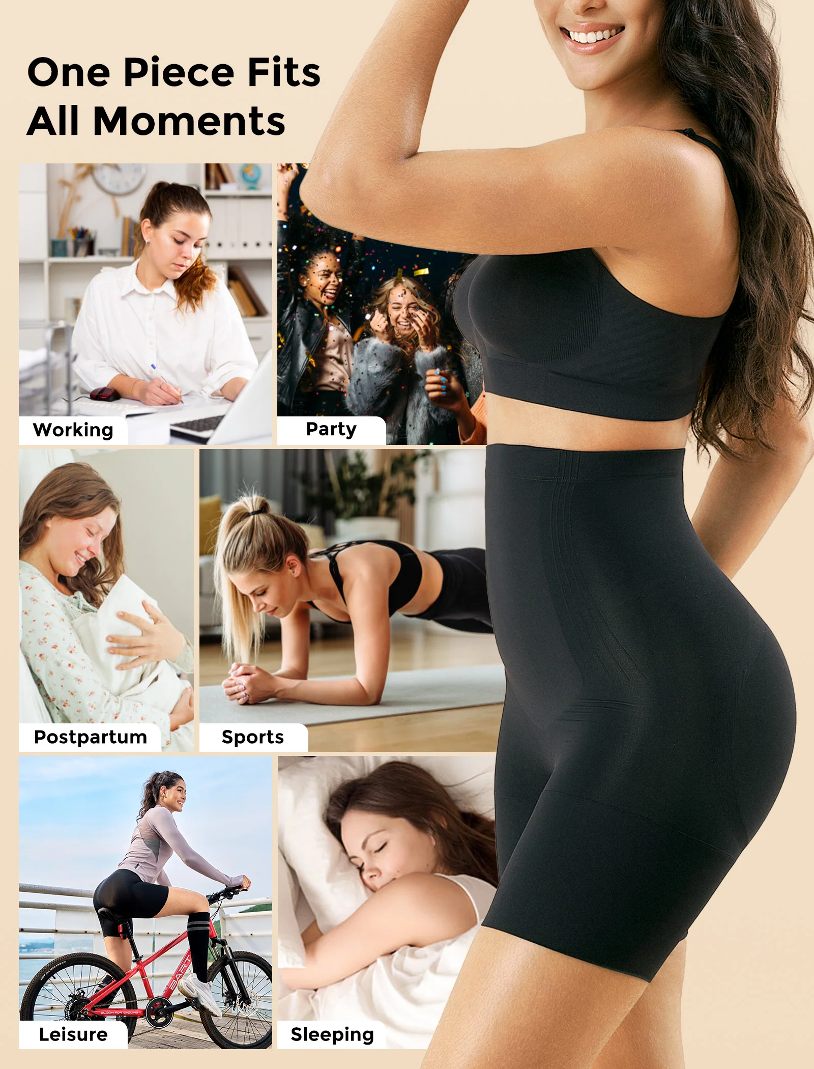 Momcozy Seamless Tummy Shapewear Shorts - Postpartum & Daily Dress - Image 13