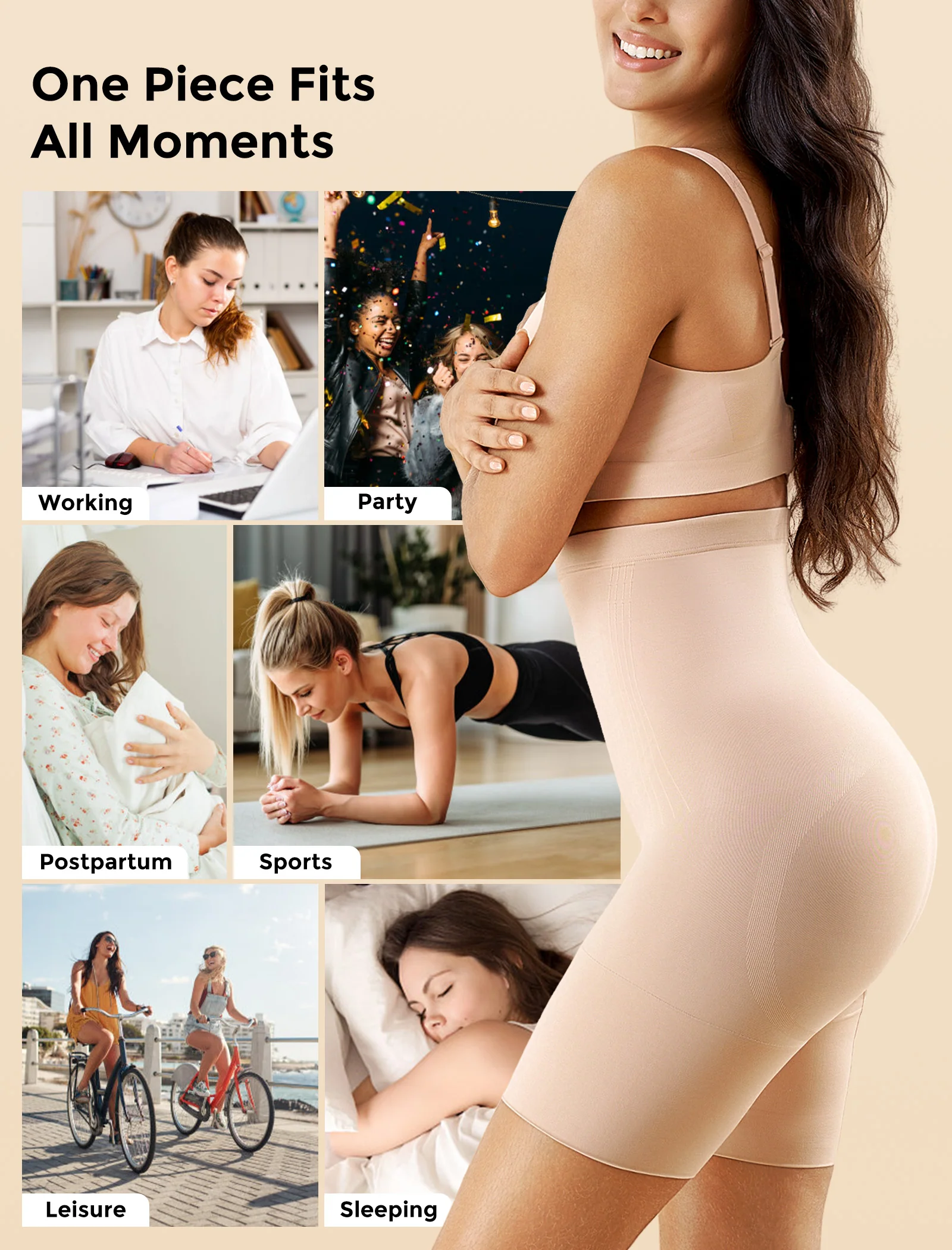 Momcozy Seamless Tummy Shapewear Shorts - Postpartum & Daily Dress - Image 6