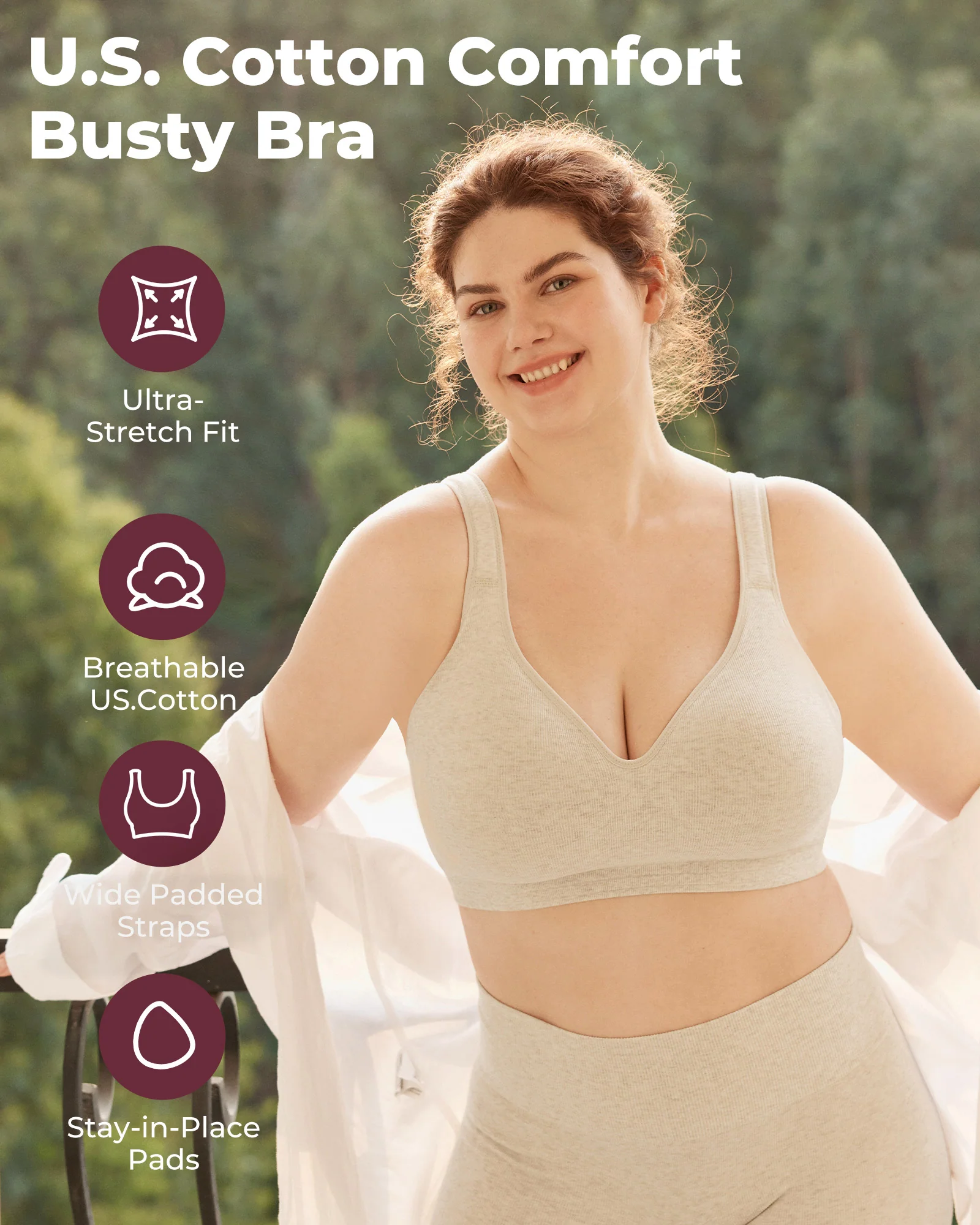 Momcozy Seamless U.S. Cotton Busty Everyday Bras - Image 3