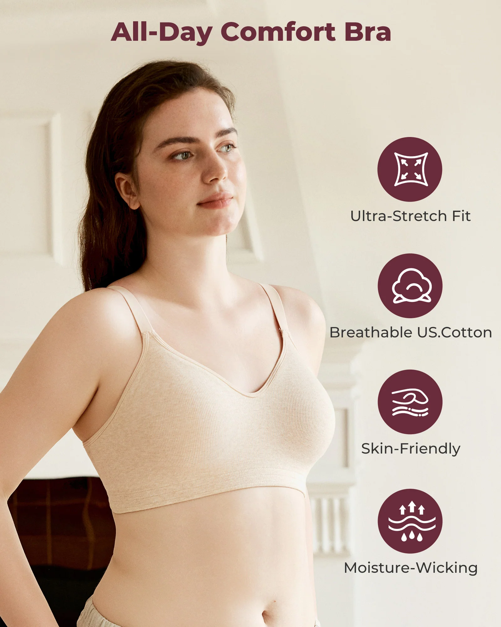 Momcozy U.S. Cotton Seamless Wireless Everyday Bras - Image 10