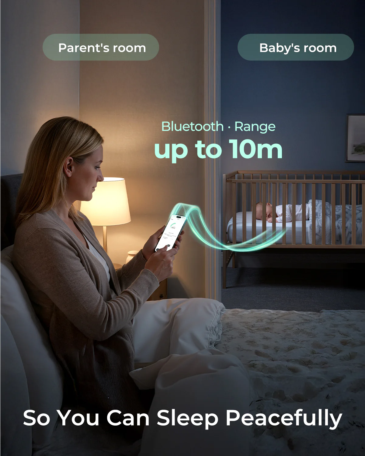 Momcozy Smart Baby Thermometer – Medical-Grade Accuracy & Real-Time App Monitoring - Image 10