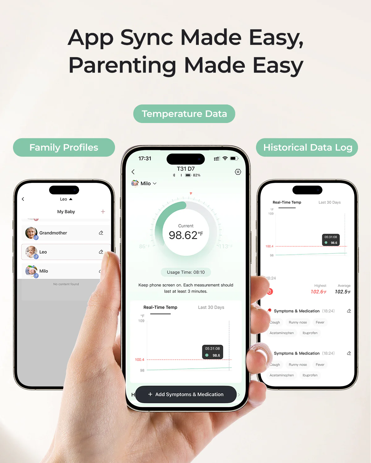 Momcozy Smart Baby Thermometer – Medical-Grade Accuracy & Real-Time App Monitoring - Image 3
