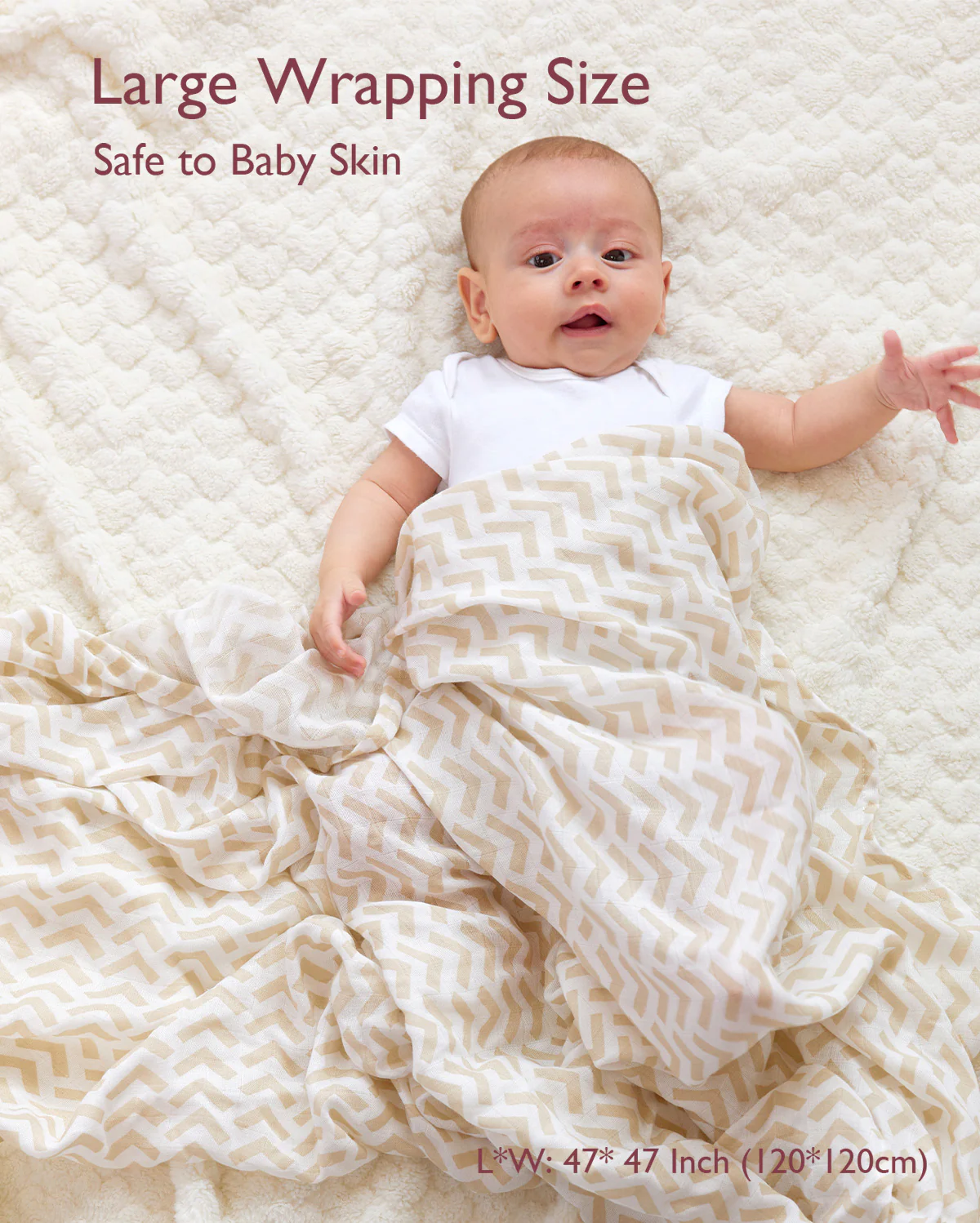 Momcozy Softness Swaddle Blankets - Bling Star (4 Pack) - Image 4