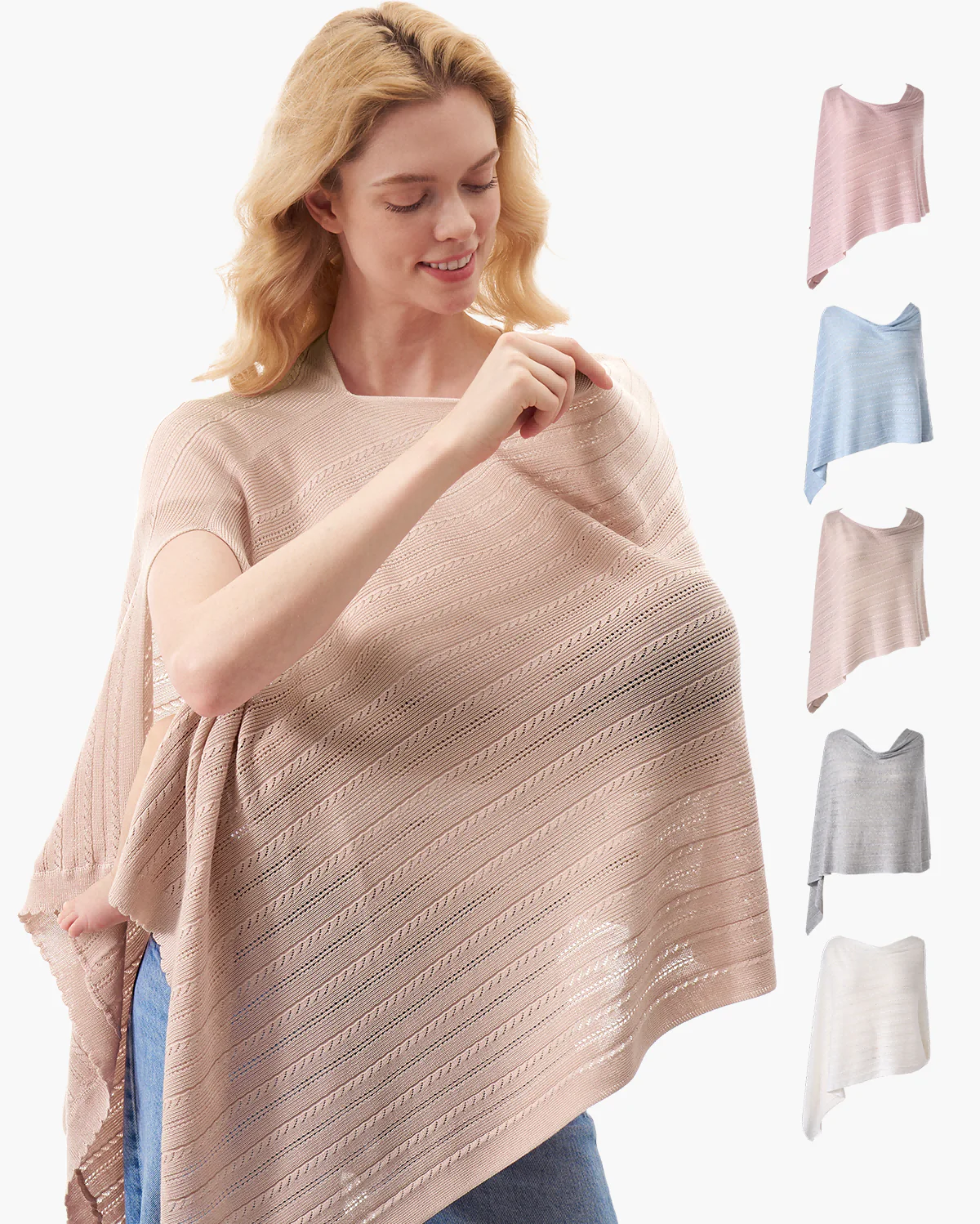 Tencel™ Lyocell Fabric Ultra-Light Nursing Cover - Image 44