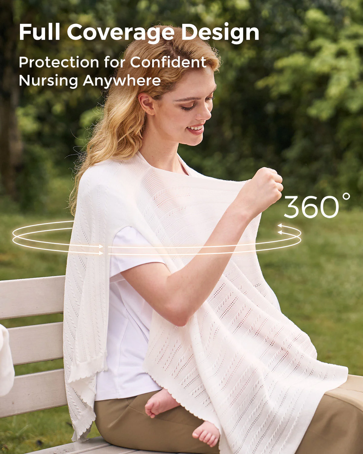 Tencel™ Lyocell Fabric Ultra-Light Nursing Cover - Image 7