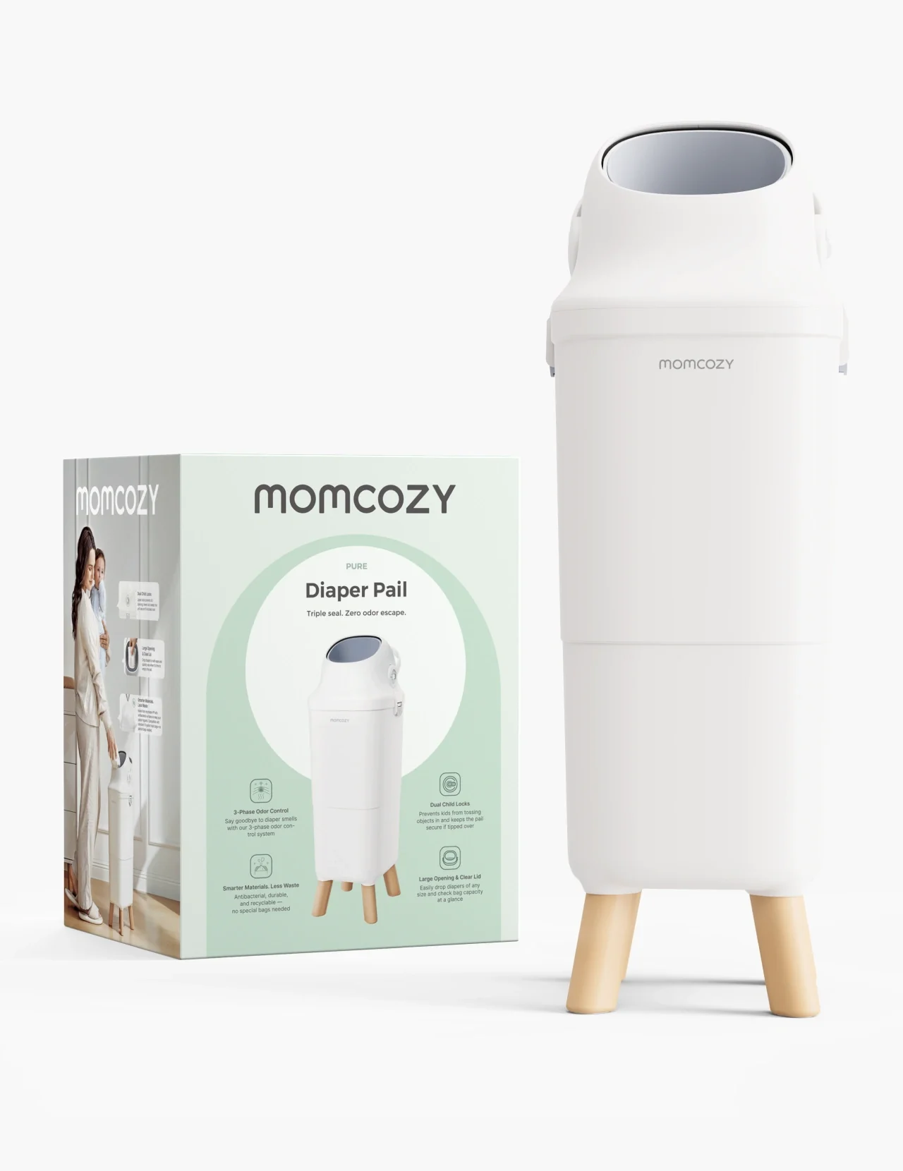Momcozy Triple-Seal Diaper Pail - Image 11
