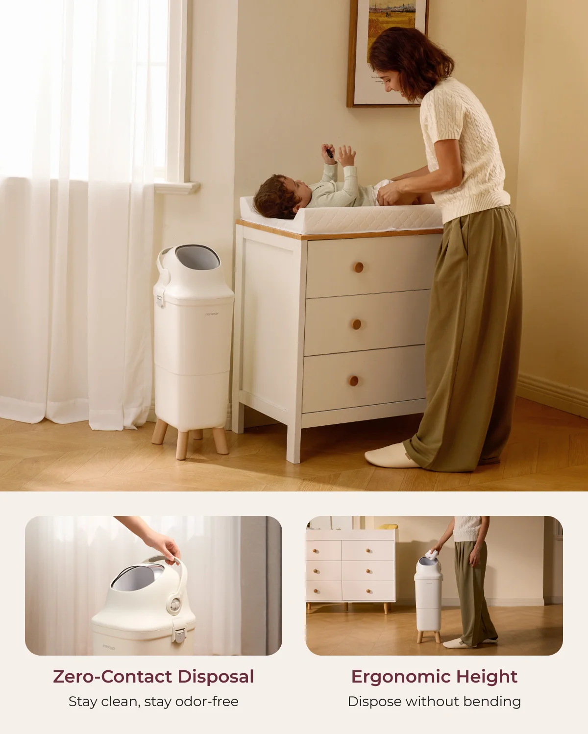 Momcozy Triple-Seal Diaper Pail - Image 7