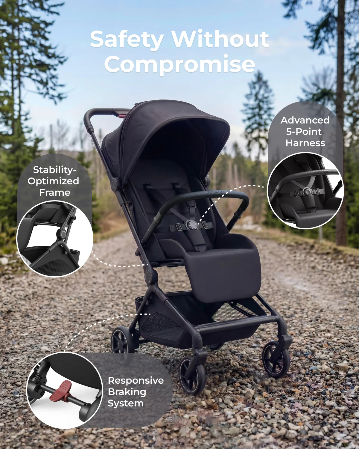 Momcozy Tuckgo Travel Stroller - Image 6