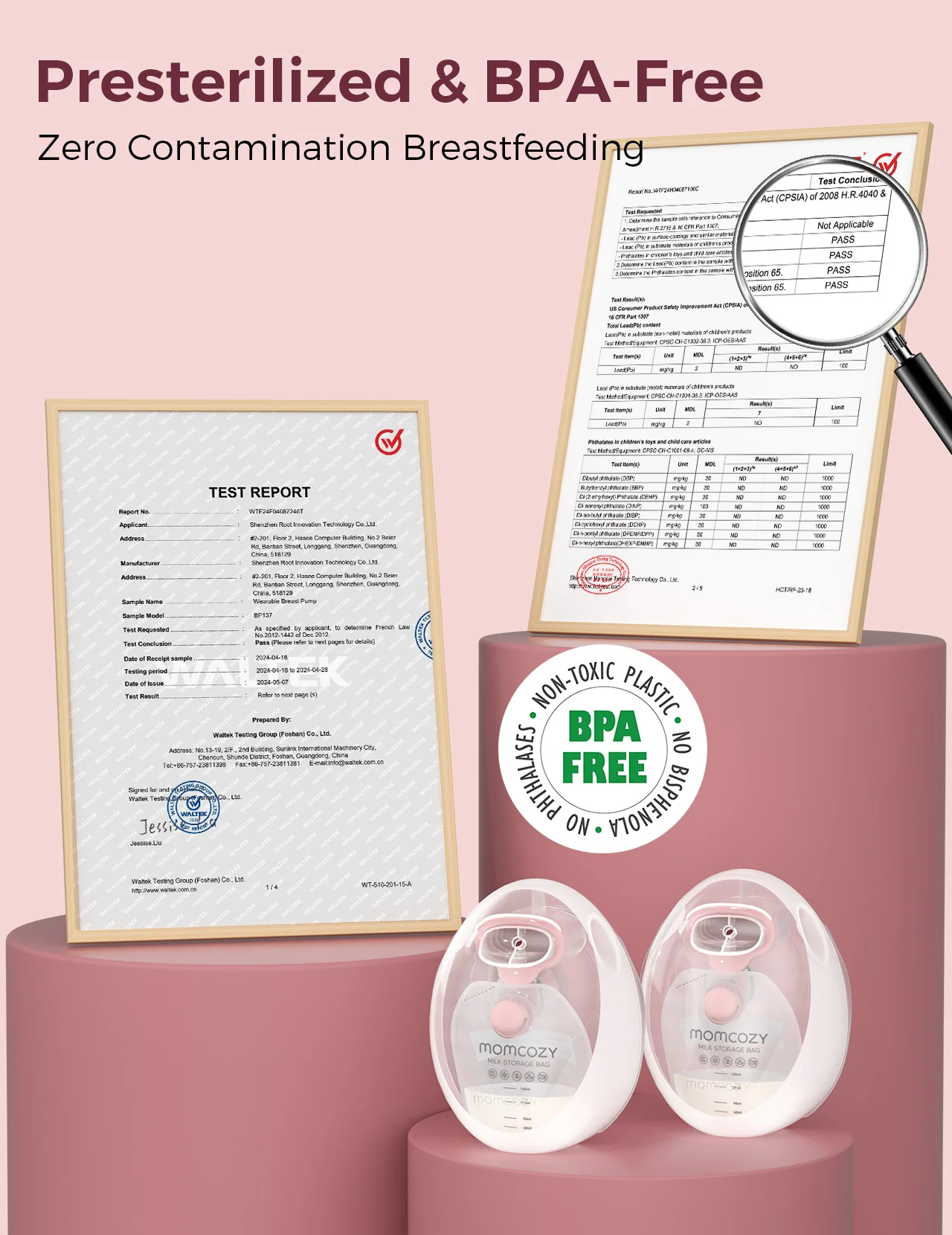 Momcozy Wearable Milk Collection Cups - for Momcozy V Series & Most Traditional Tube-Connected Electric Breast Pumps - Image 6