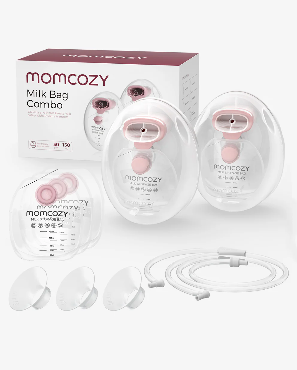 Momcozy Wearable Milk Collection Cups - for Momcozy V Series & Most Traditional Tube-Connected Electric Breast Pumps - Image 9