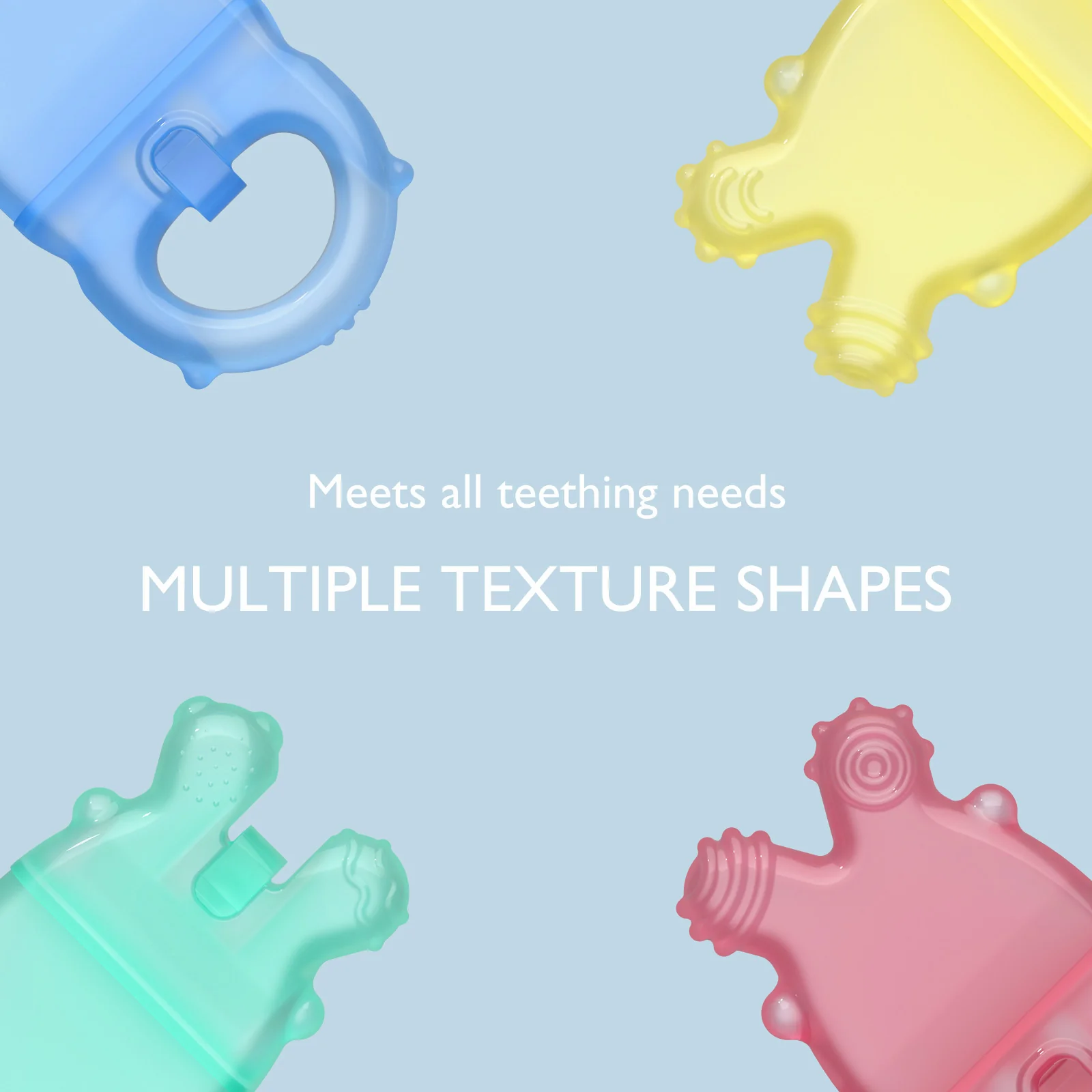 Momcozy Water Fillable Teether (Blue and Yellow 2 Pcs) - Image 5