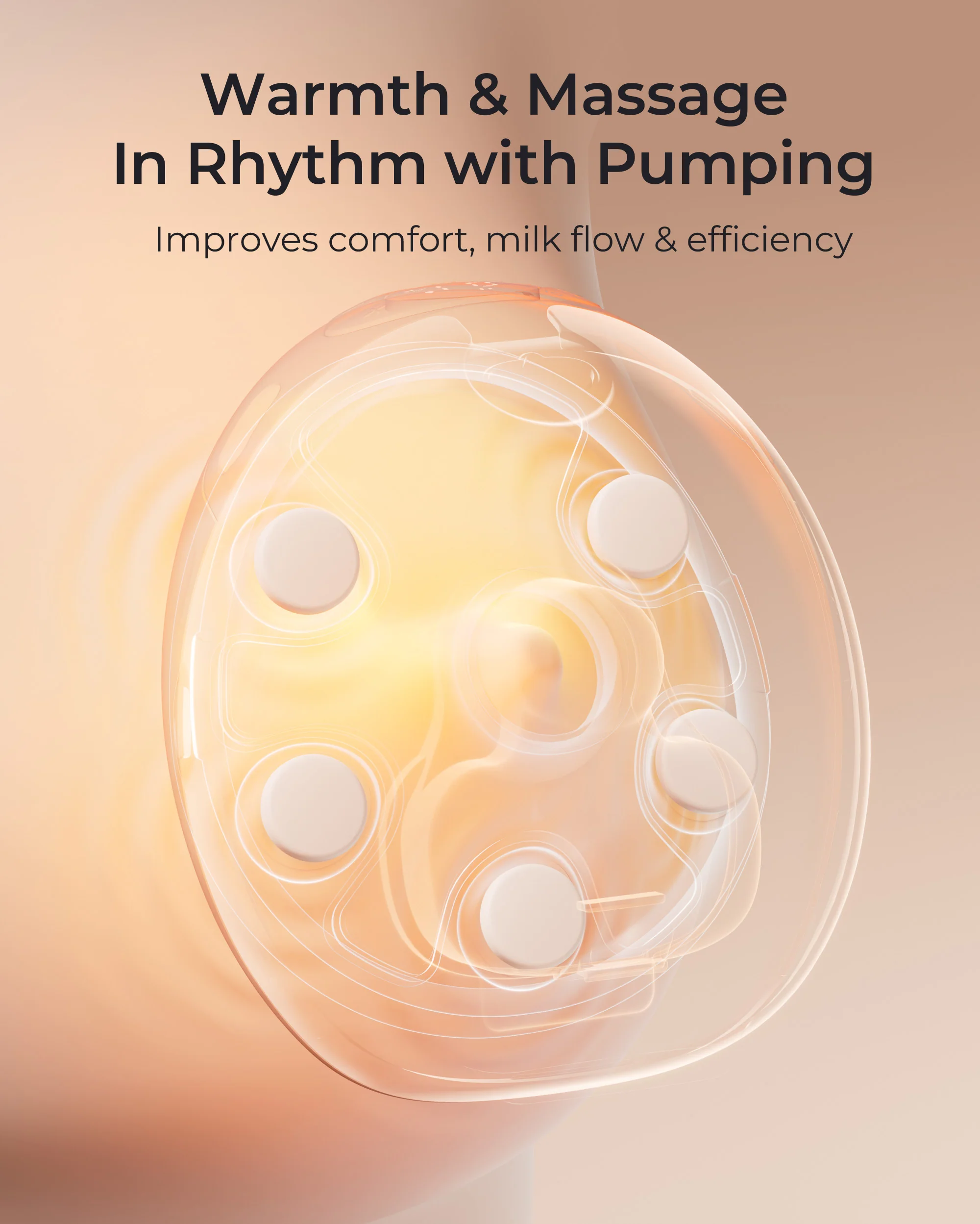 Momcozy Wellness 1 Warm-Massage Wearable Breast Pump - W1 - Image 3