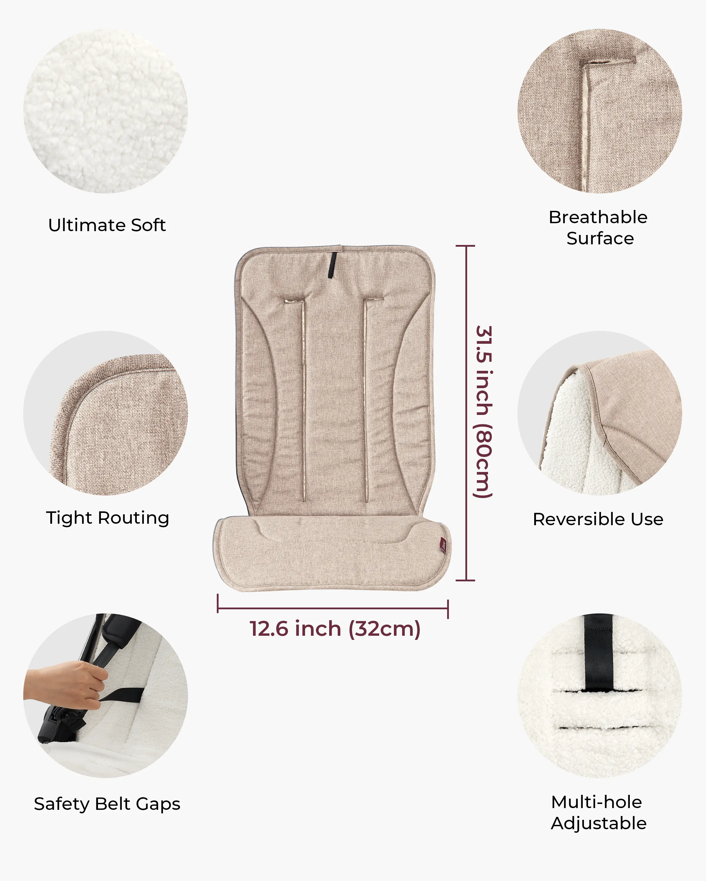Momcozy Winter Warm Stroller Seat Liners - Image 4