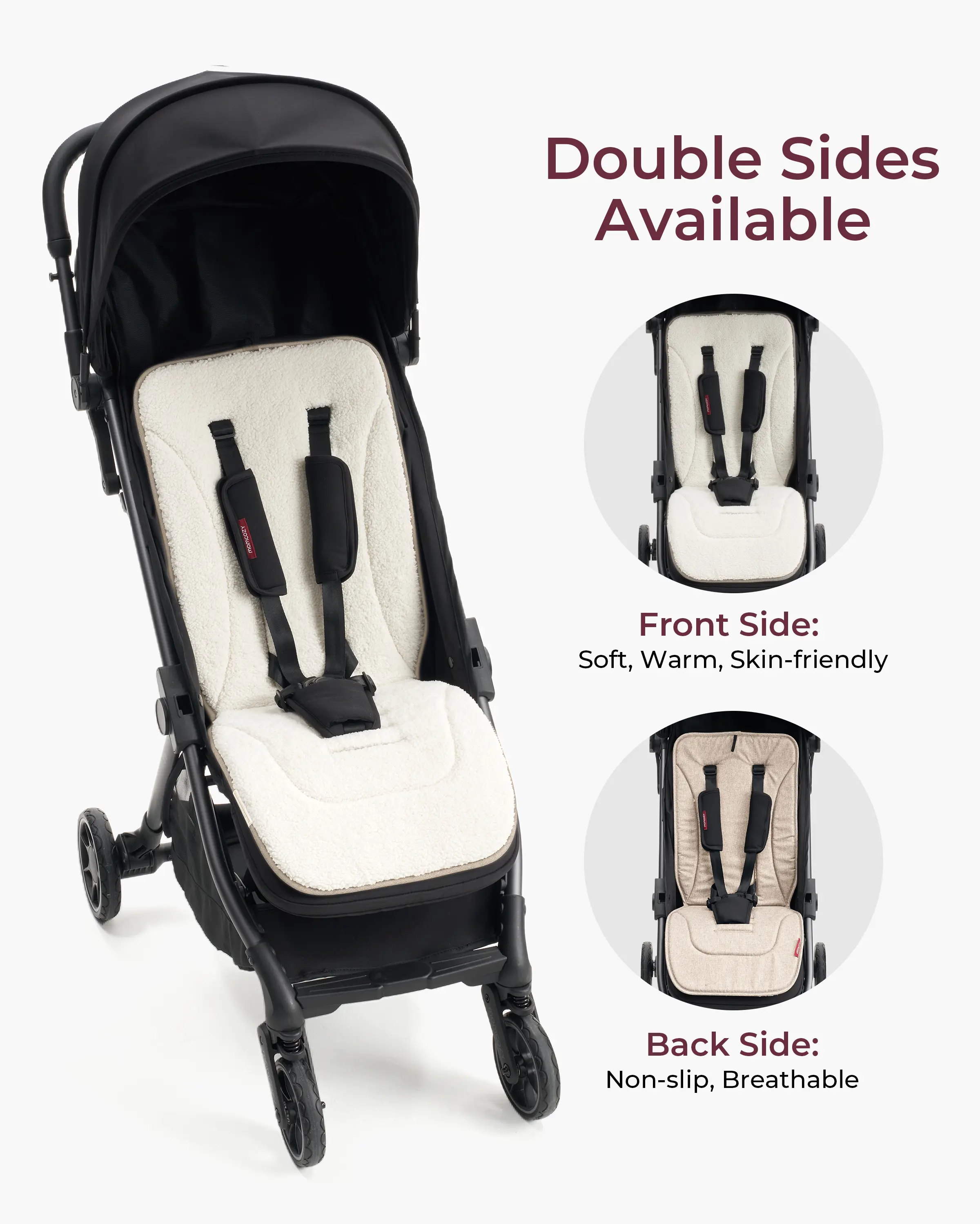 Momcozy Winter Warm Stroller Seat Liners - Image 5